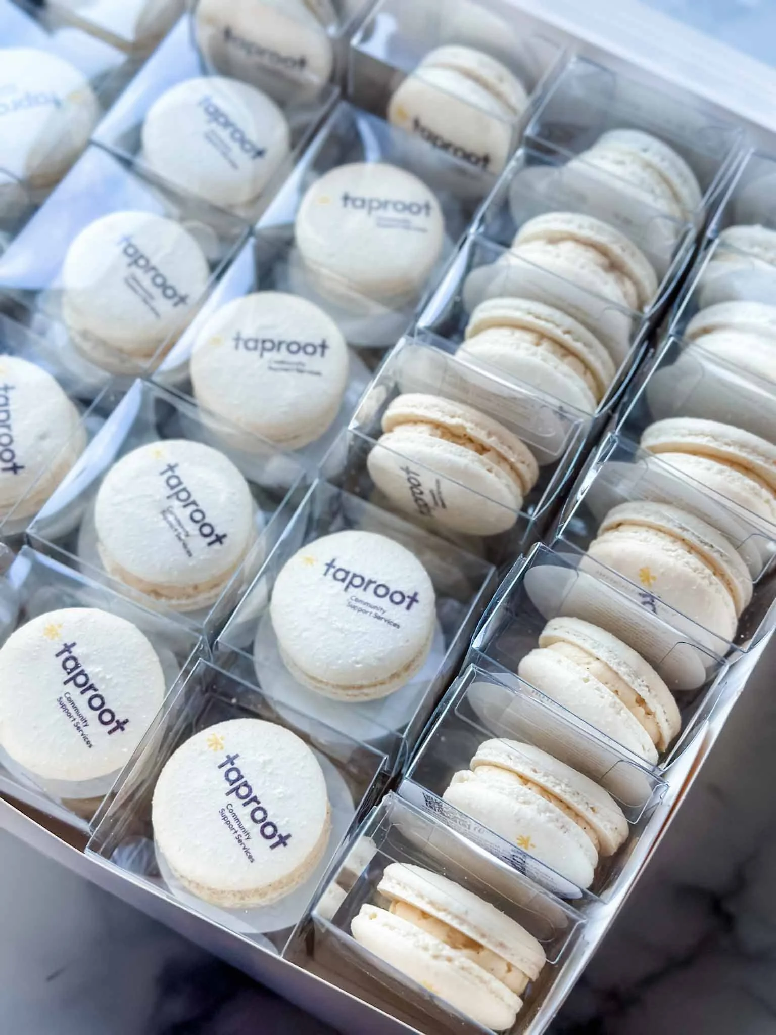 A Worthy Cookie individually boxed macarons with taproot logo.jpg