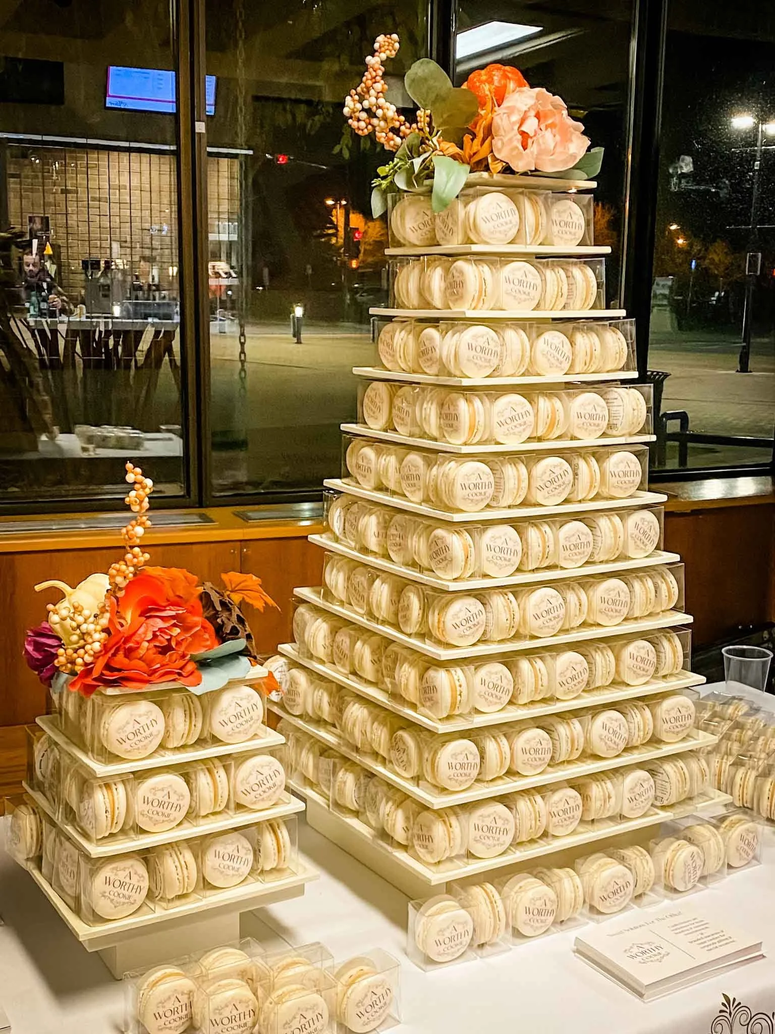 A Worthy Cookie two logo macaron towers.jpg