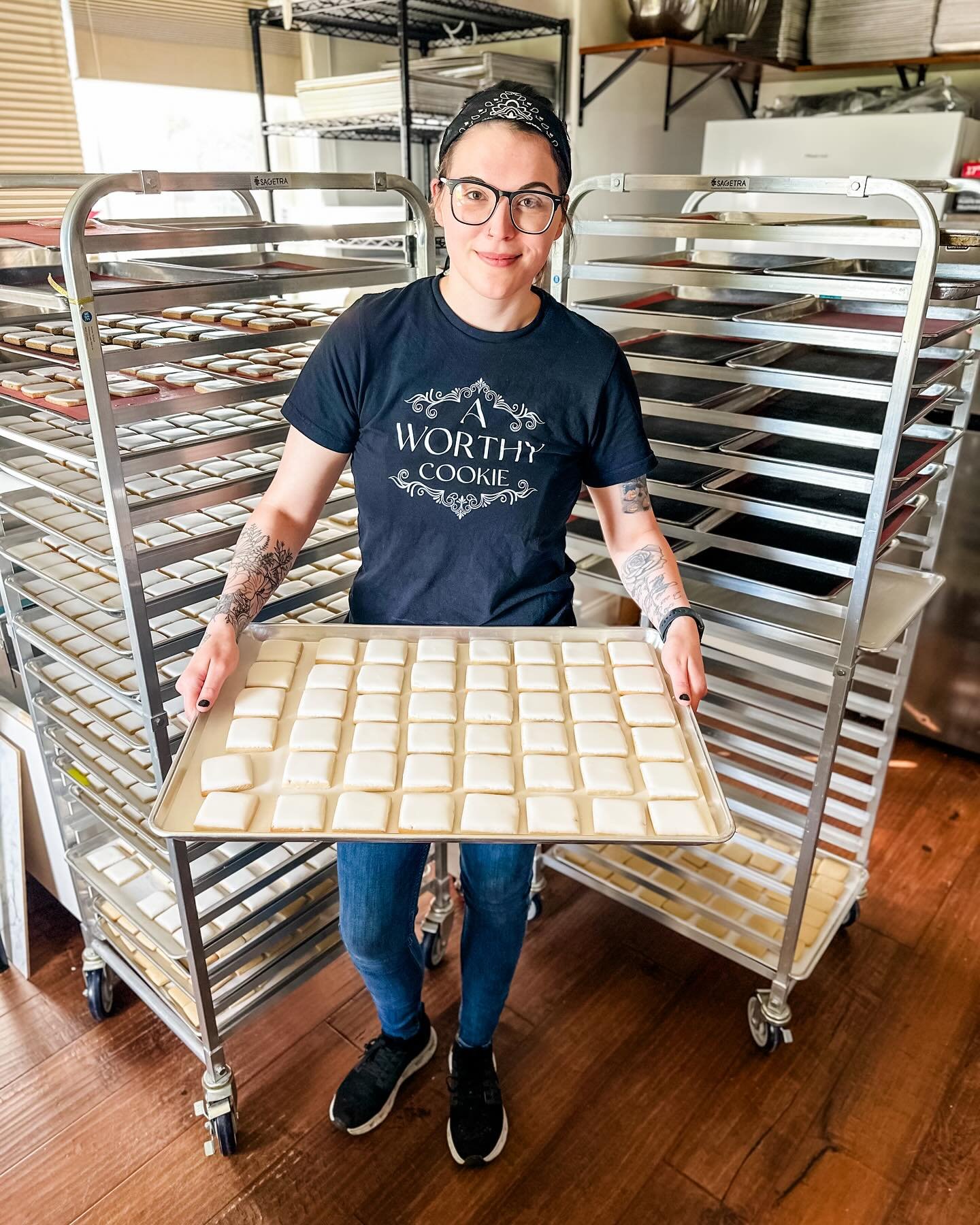 👋 Meet Jay!⁠
She&rsquo;s one of the newest smiling faces on our team&mdash;and when she&rsquo;s not baking up a storm with us, she&rsquo;s out kicking butt on the baseball diamond or rocking out to 90s grunge&hellip; possibly doing both at the same 