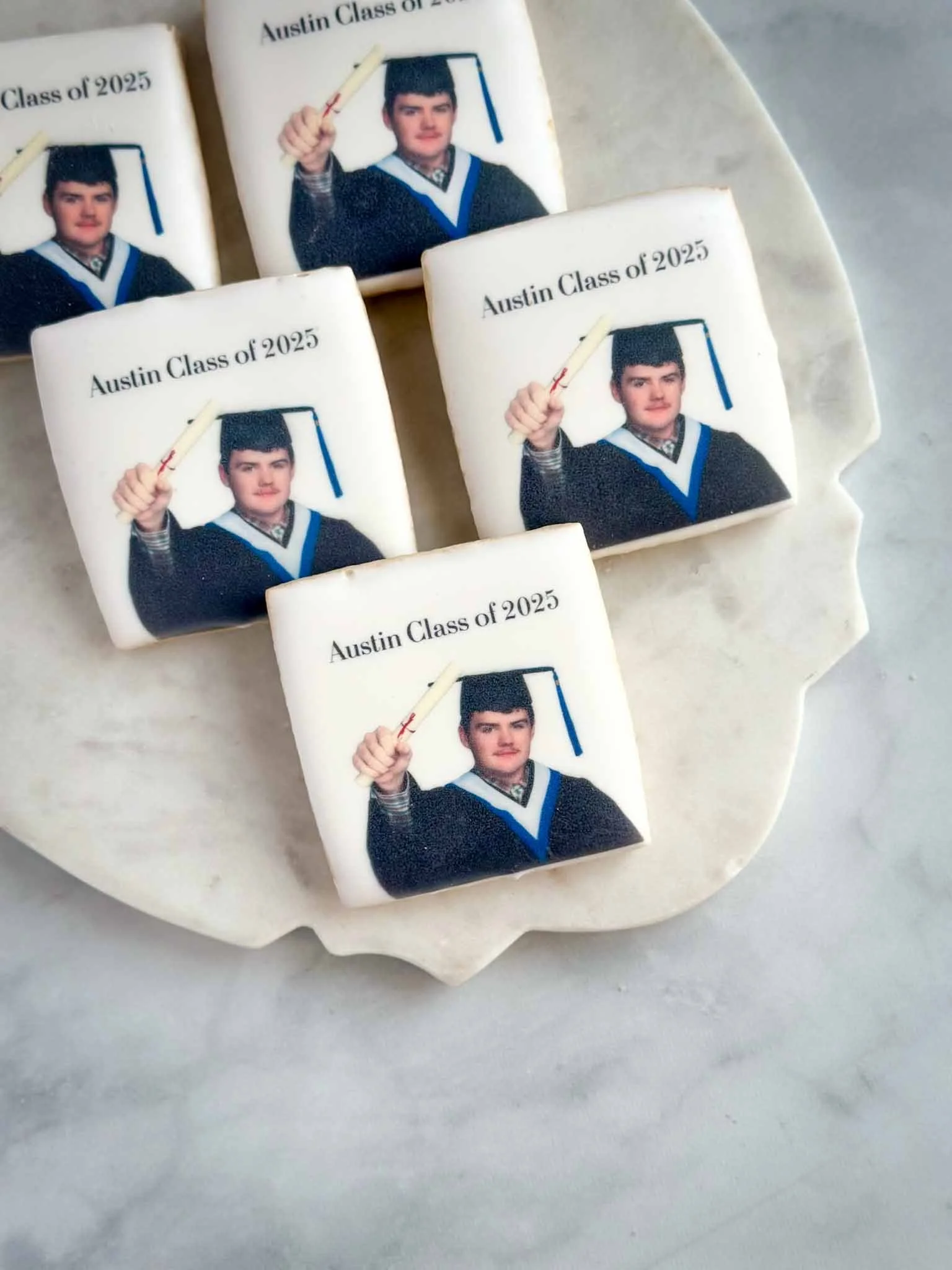 A Worthy Cookie Custom Sugar Cookies Graduation square shape.jpg