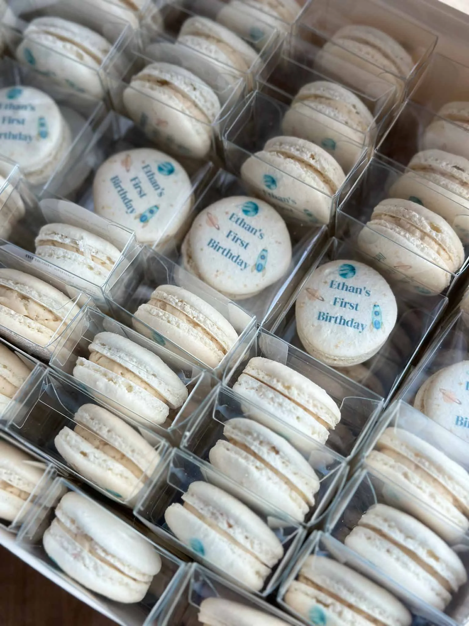 A Worthy Cookie custom macarons individually boxed birthday boy.jpg