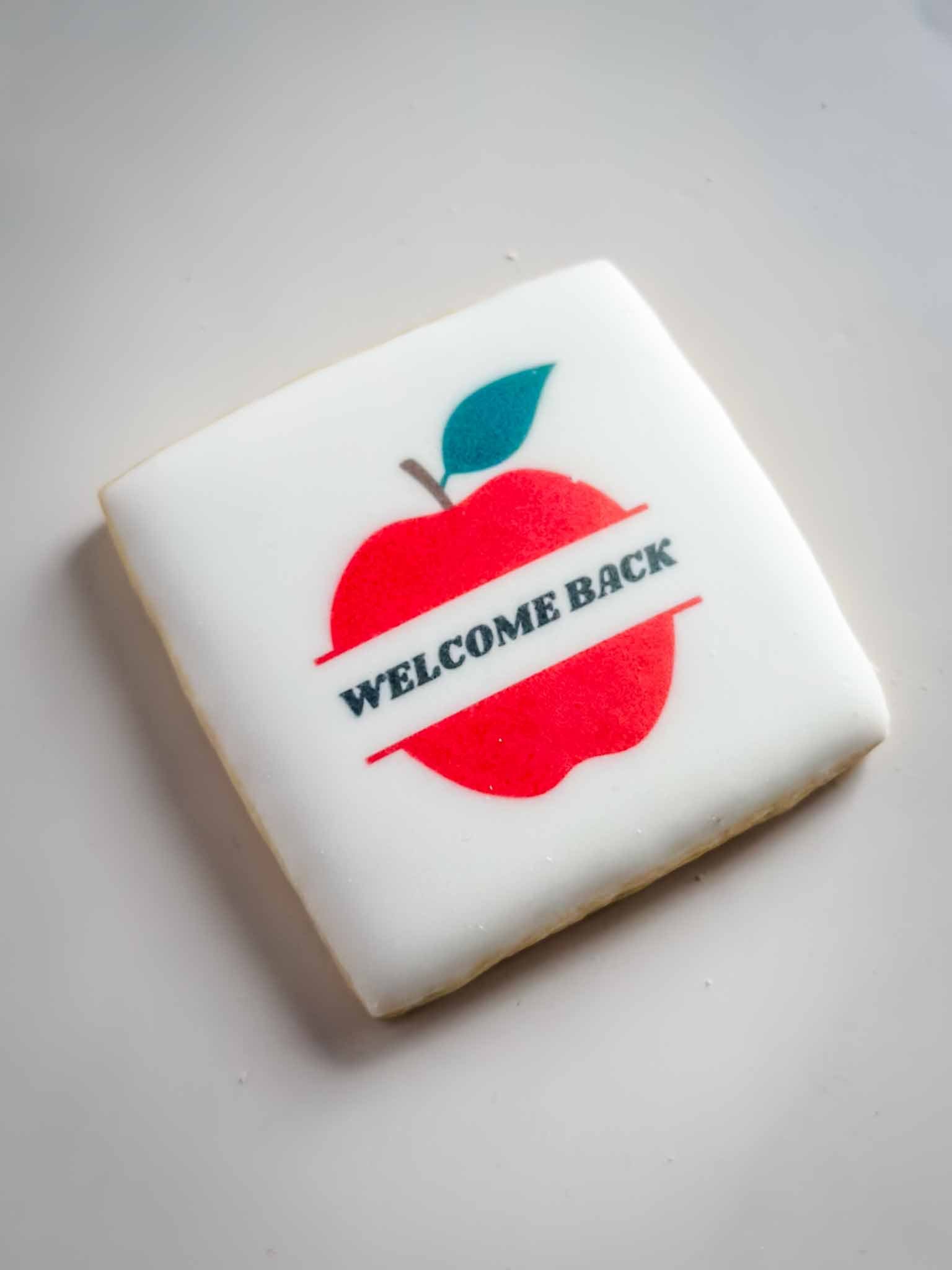 A Worthy Cookie Custom Sugar Cookies welcome back teacher apple.jpg