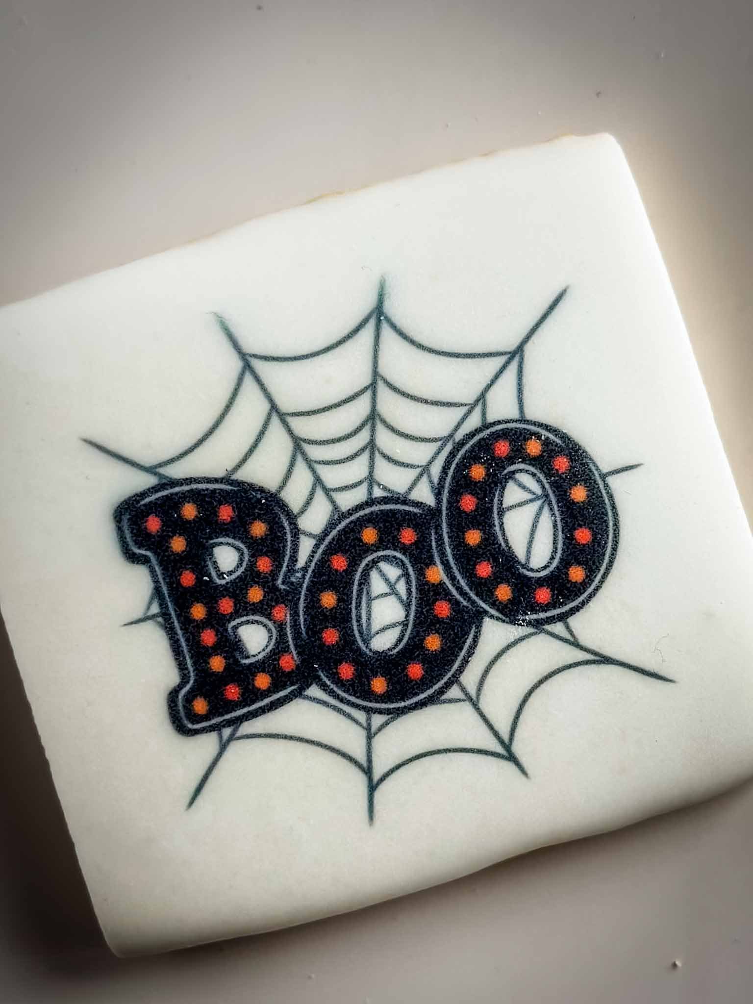 A Worthy Cookie Custom Sugar Cookie halloween boo.jpg