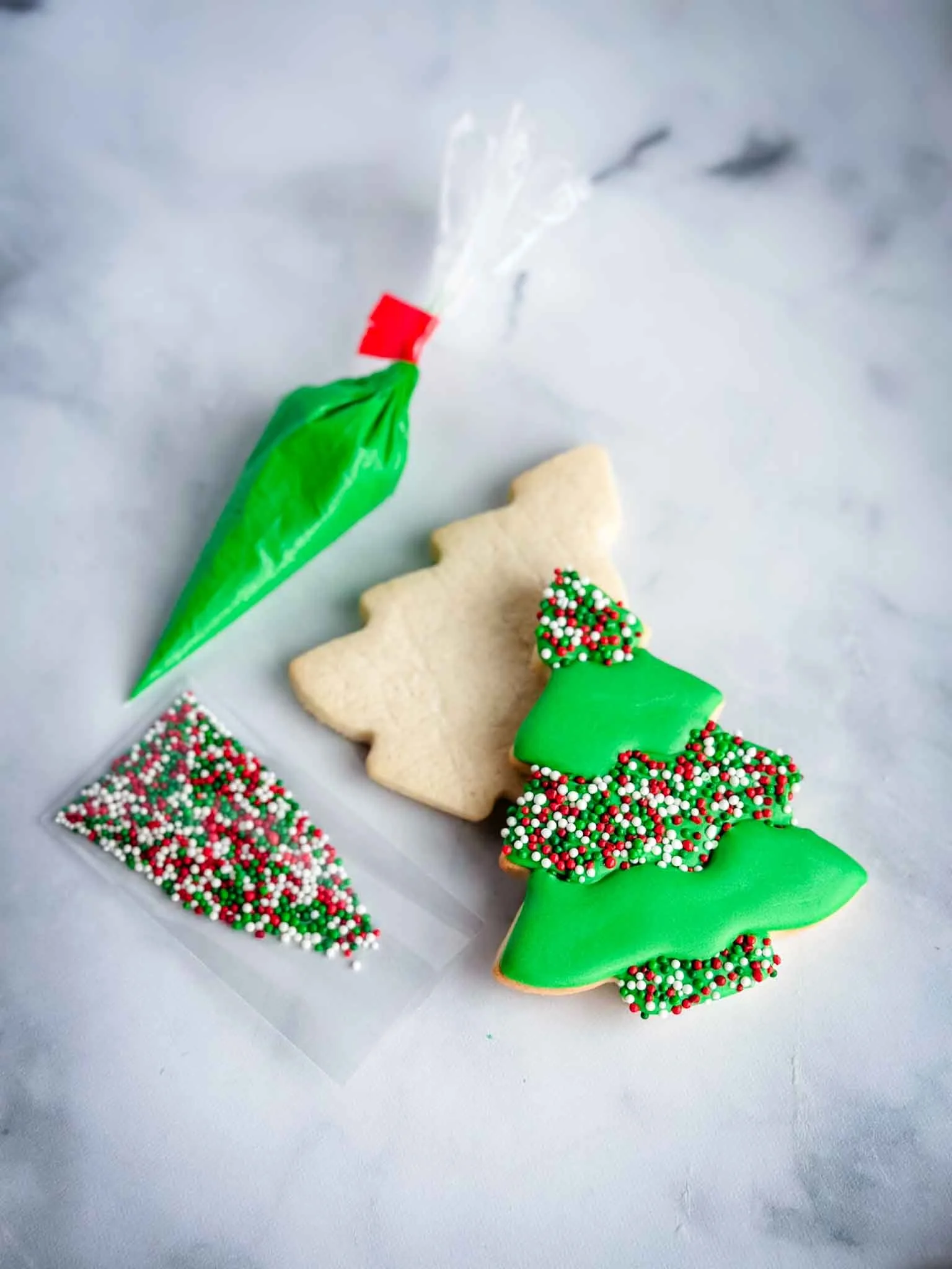 A Worthy Cookie Decorate Yourself Sugar Cookie Kit decorated christmas tree.jpg