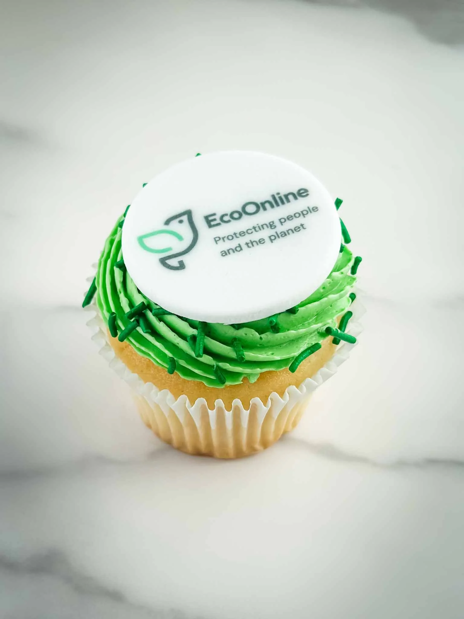 A Worthy Cookie Custom Cupake with logo printed green.jpg