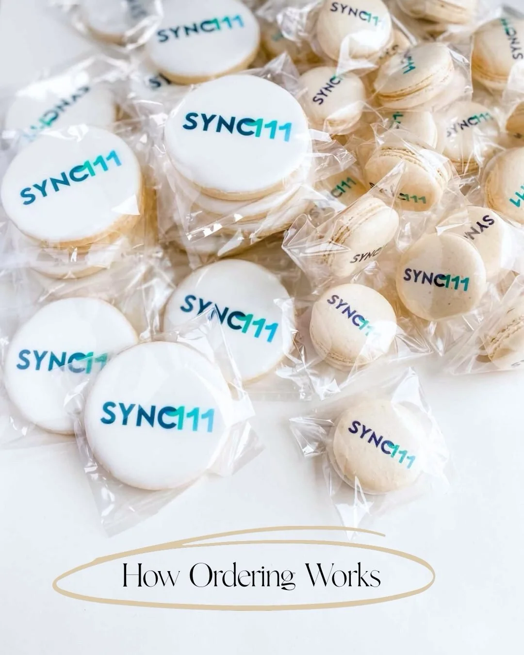Ordering branded desserts for your business event is simple.

Choose your desserts, upload your artwork, and we&rsquo;ll provide a customized quote and digital mockup before production begins.

Proudly voted Best Cookie Shop in Edmonton + Northern Al