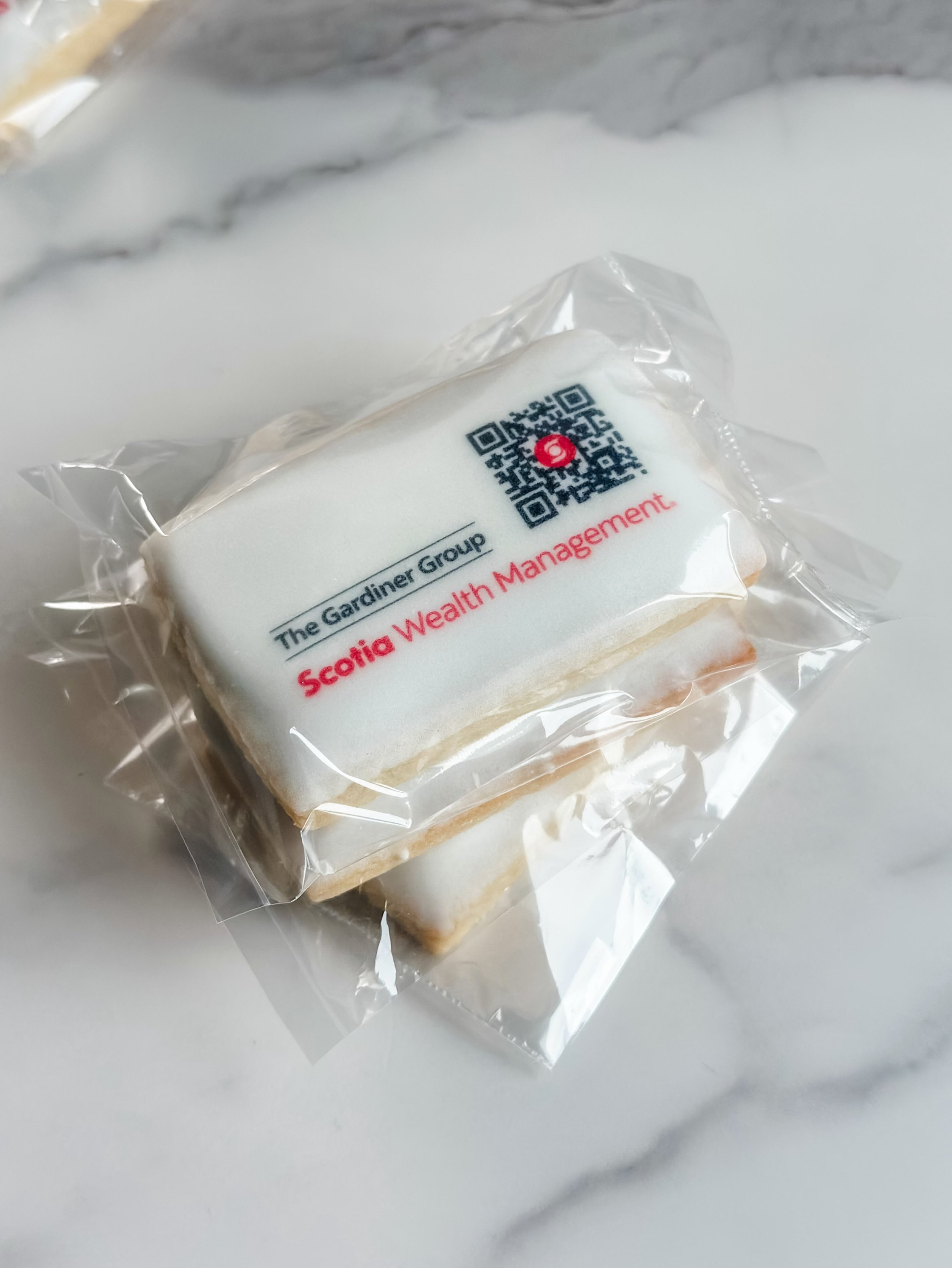 A little something sweet and uniquely branded for Scotia Wealth Management! 🍪❤️

We loved creating these custom sugar cookies featuring their logo and QR code, and were delighted to hear they were so well received at the golf hole!

Looking for a me