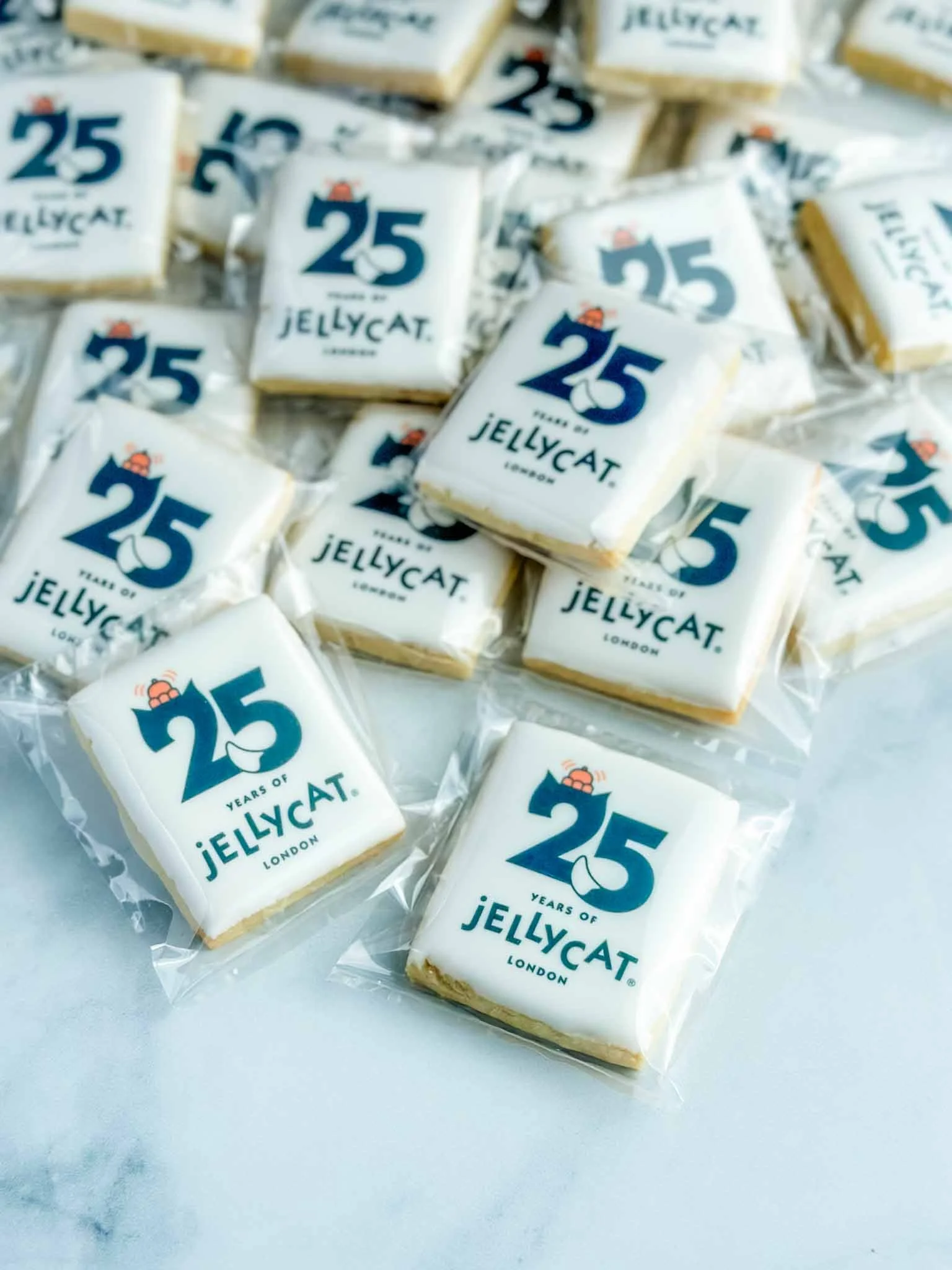 Custom logo sugar cookies shipped for a business event in Kamloops