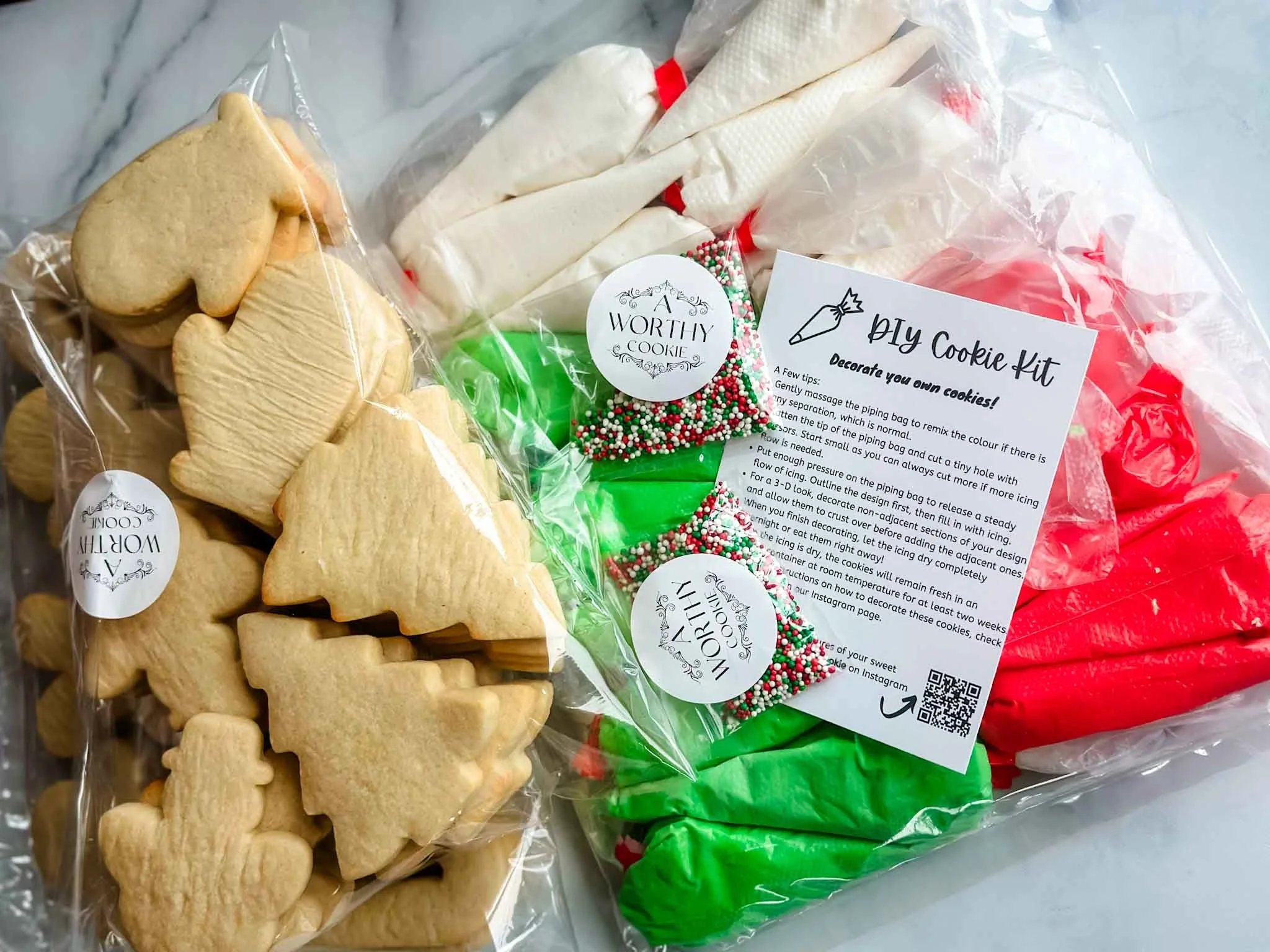 A Worthy Cookie Christmas Sugar Cookie DIY Decorating Kit Bulk Packaged.jpg
