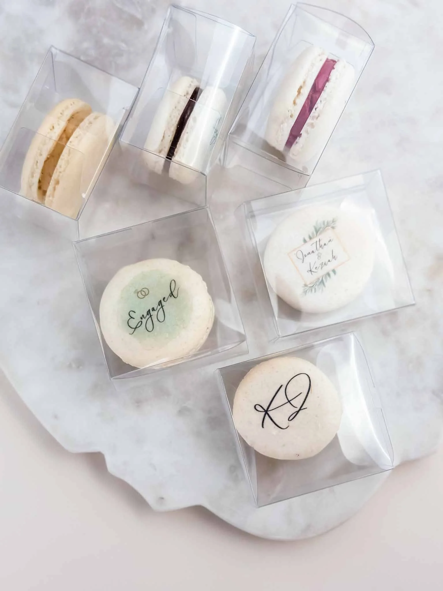 A Worthy Cookie individually boxed engagement party macarons.jpg
