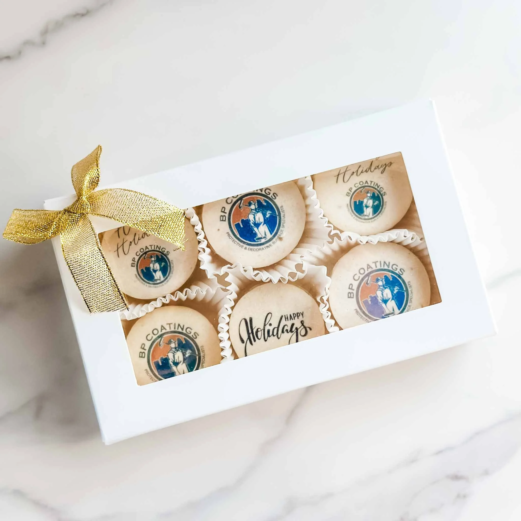 6-Pack Boxed Logo Macarons