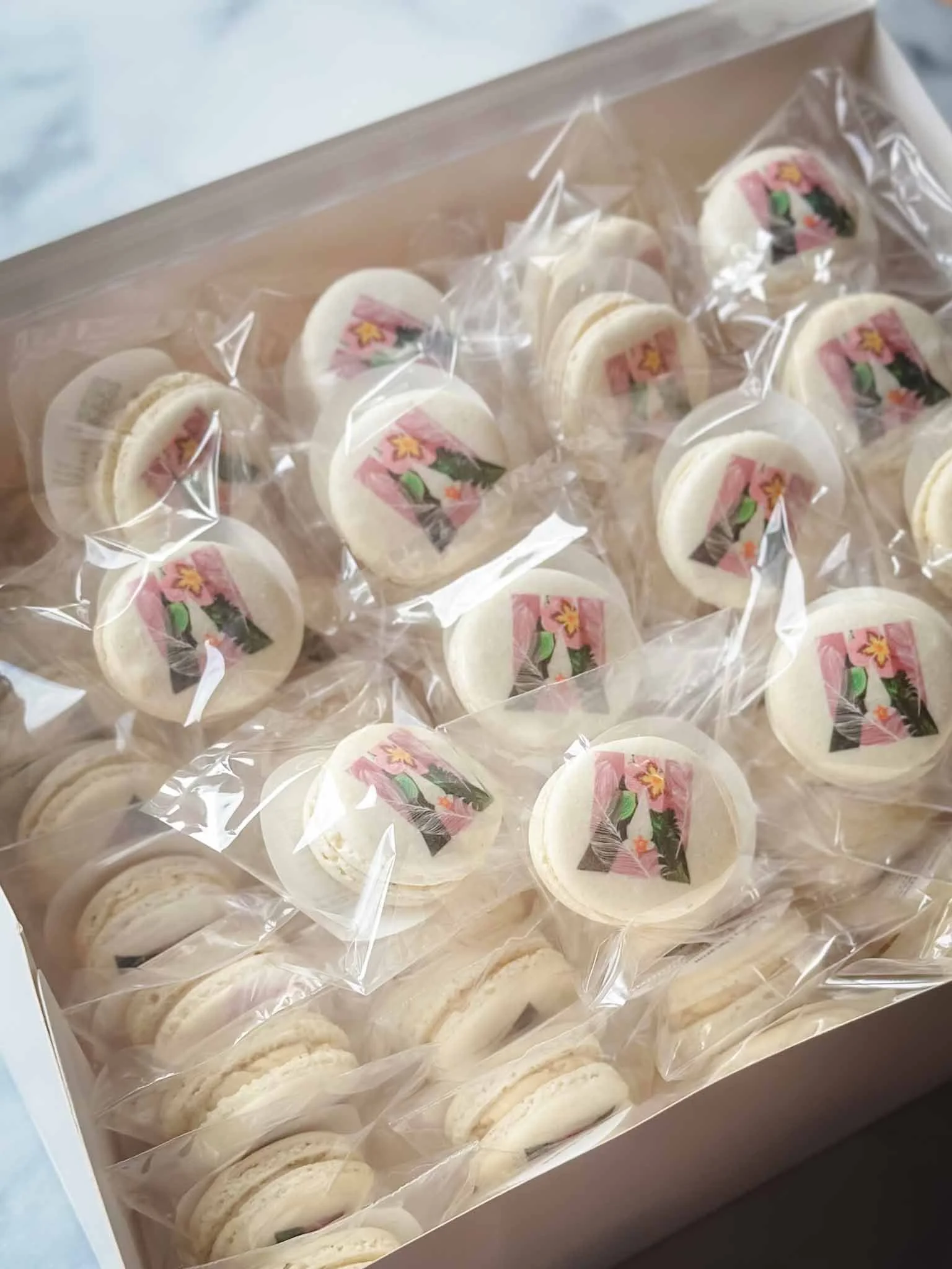 A Worthy Cookie bagged custom logo macarons university logo.jpg