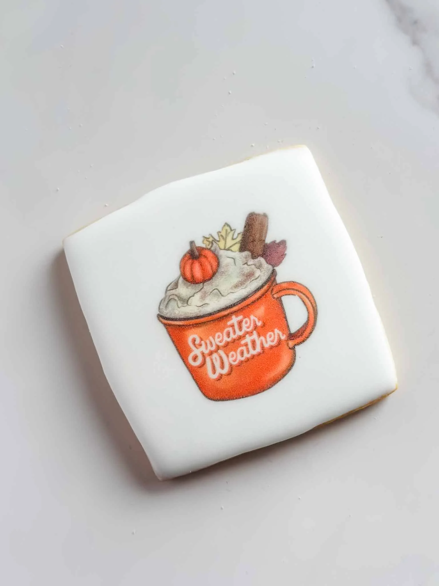 A Worthy Cookie Custom Sugar Cookie pumpkin spice latte design.jpg