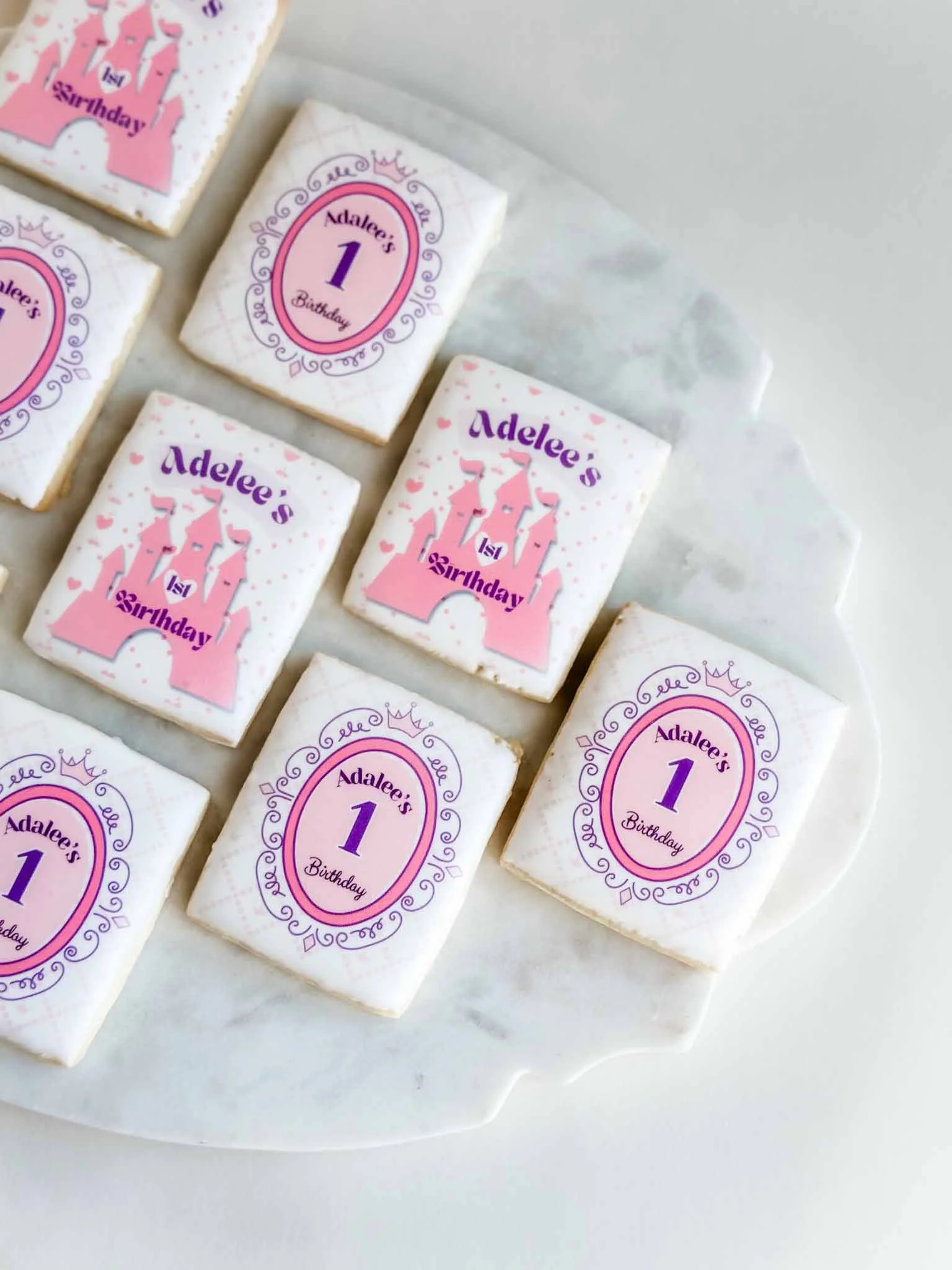 A Worthy Cookie Sugar Cookie princess pink custom image birthday.jpg