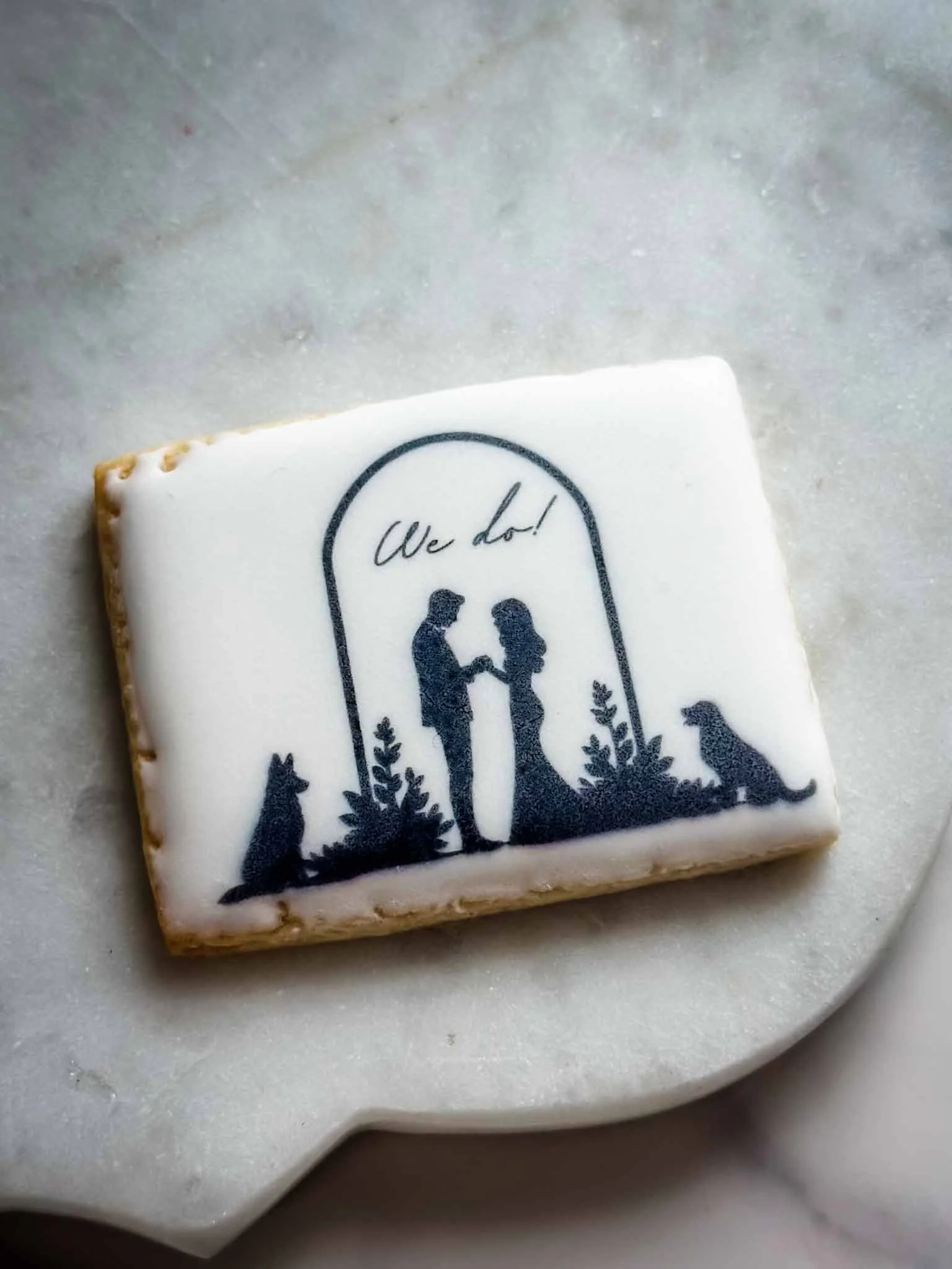 A Worthy Cookie Custom Sugar Cookie wedding with dogs medium rectangle.jpg