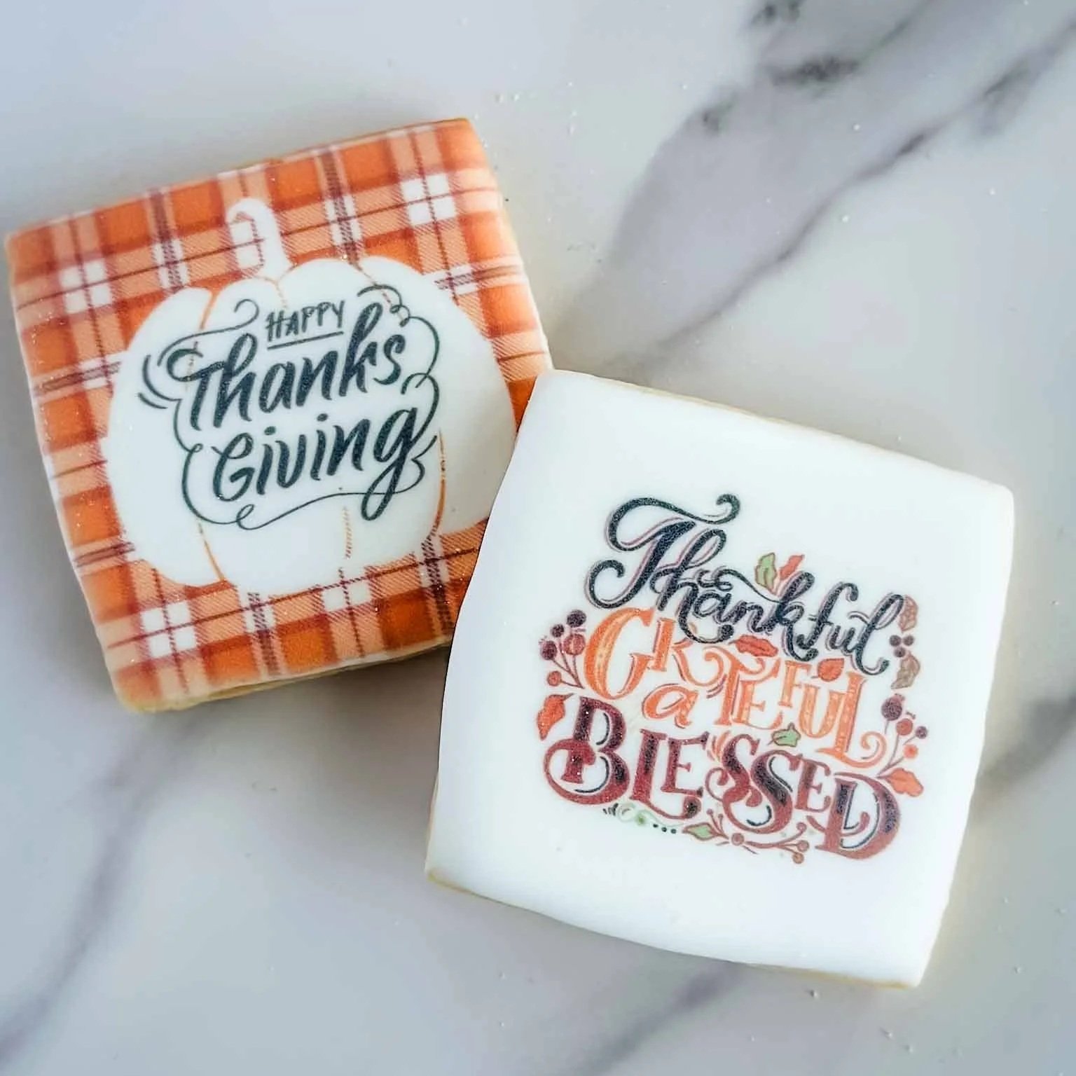 Thanksgiving themed sugar cookie collection