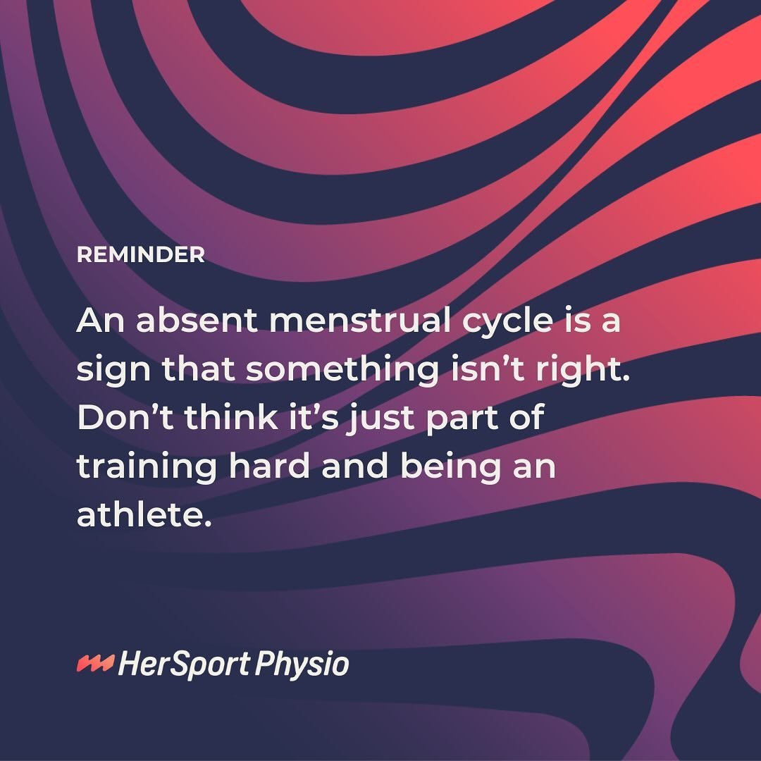 Attention athletes who menstruate!!

Having an irregular or absent period is a sign that your physiological function is being disrupted.

This can stem from having low energy availability (LEA) which means not having enough energy to support the dema