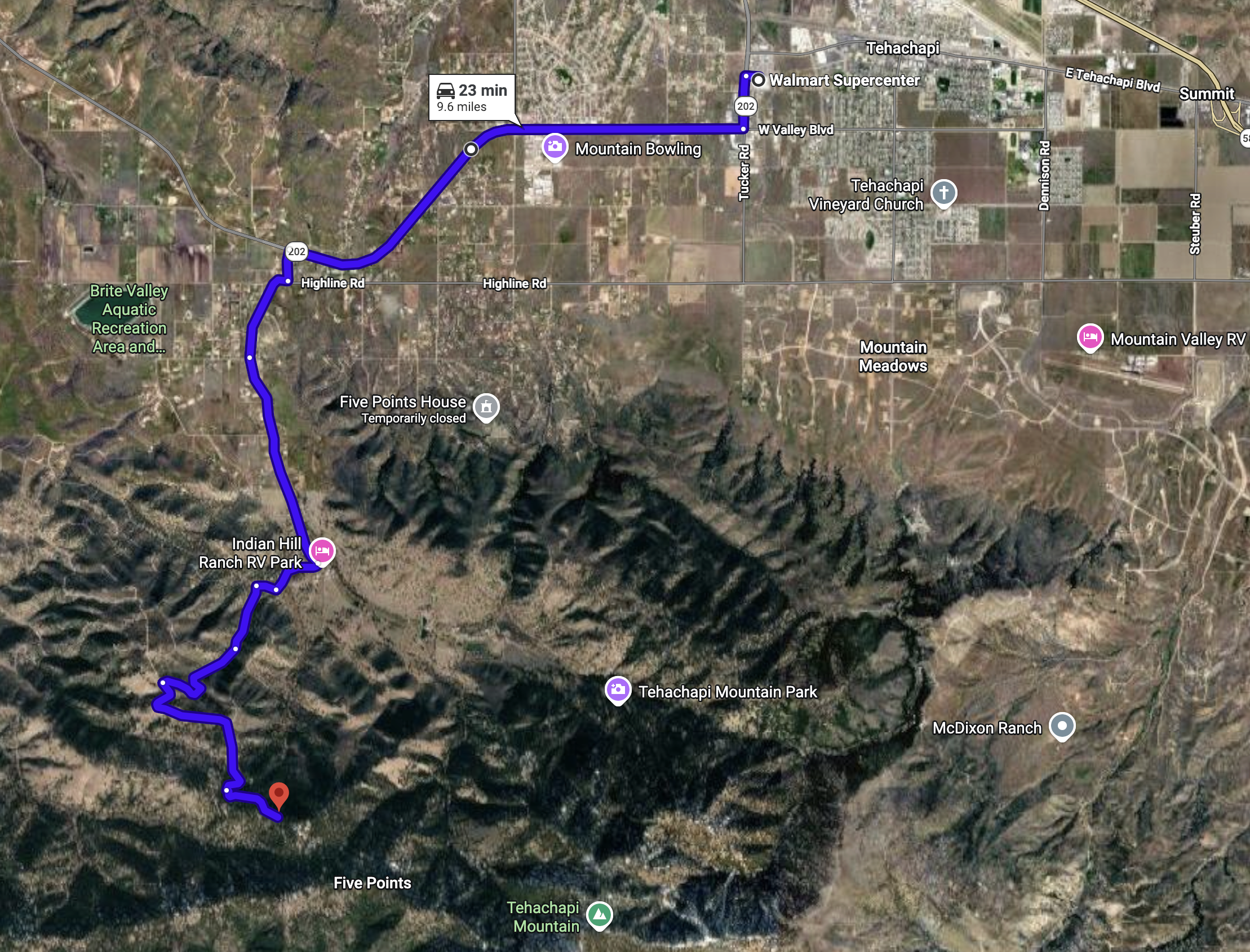 Google Maps Walmart - Lot 131 Andermatt Dr.png