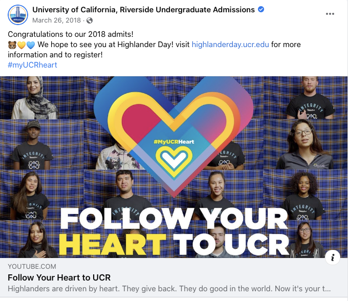  A screen shows a grid of various people against a tartan background. A big paper heart is in the foreground. It is encouraging folks to attend Highlander Day. 