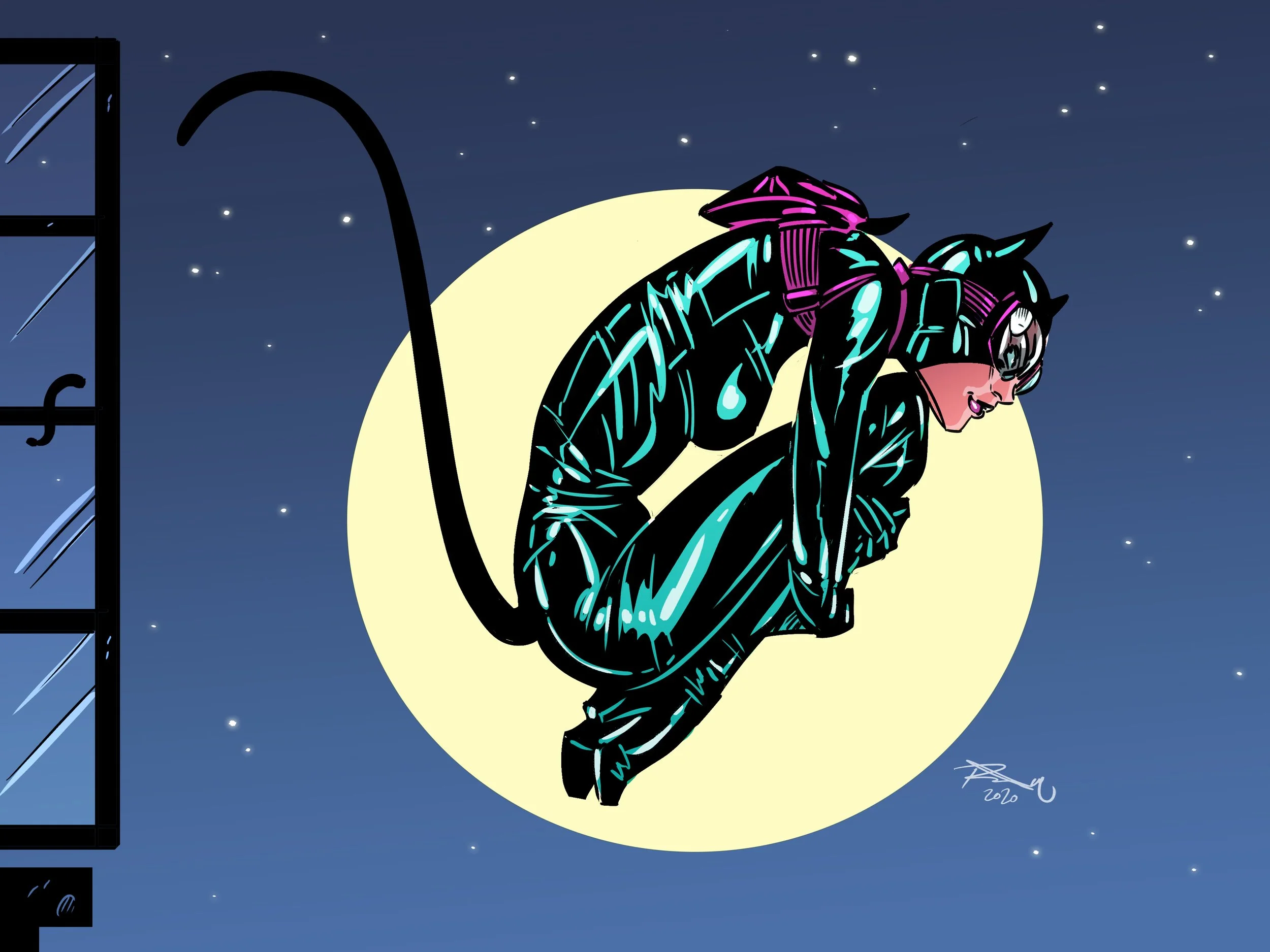 Catwoman Inks - Window LeapCLR.jpg