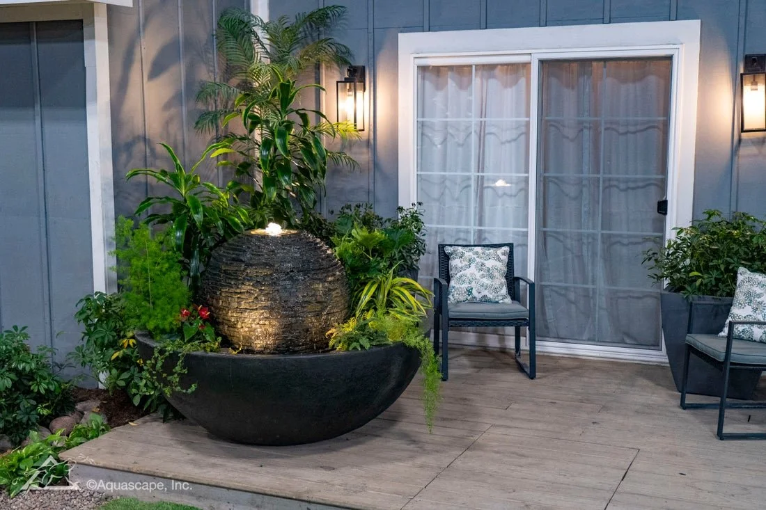 The kids are grown. The house is finally quiet.

What if your backyard became your favorite place to relax?

A custom spillway bowl fountain adds the sound of flowing water, the glow of fire, and a sculptural centerpiece that transforms your outdoor 