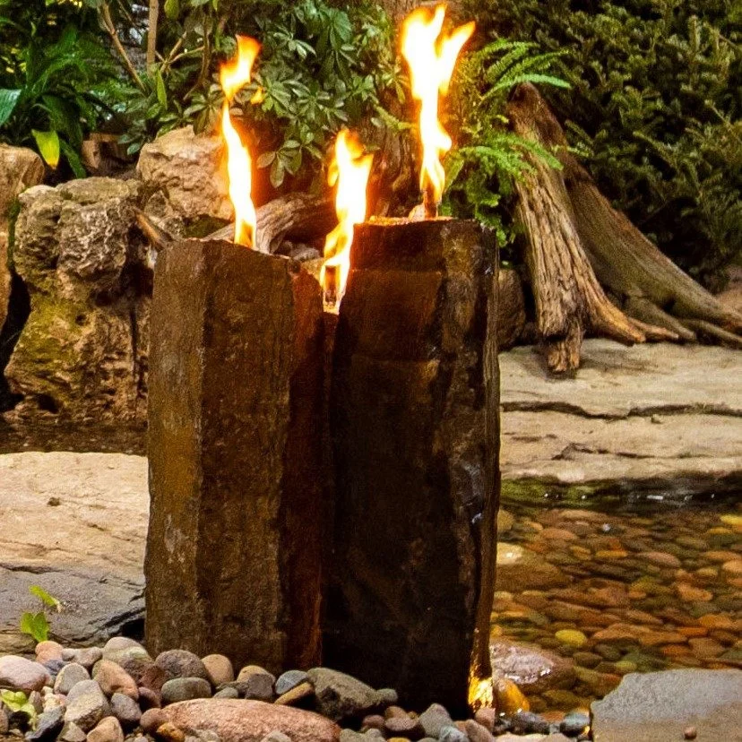 These mongolian basalt coumns were a popular pick at the home show for good reason.

Have a tiny space that could use a little natural sound, motion, and beauty? A single column of any size can bring vertical height and interest.

Have a large area t