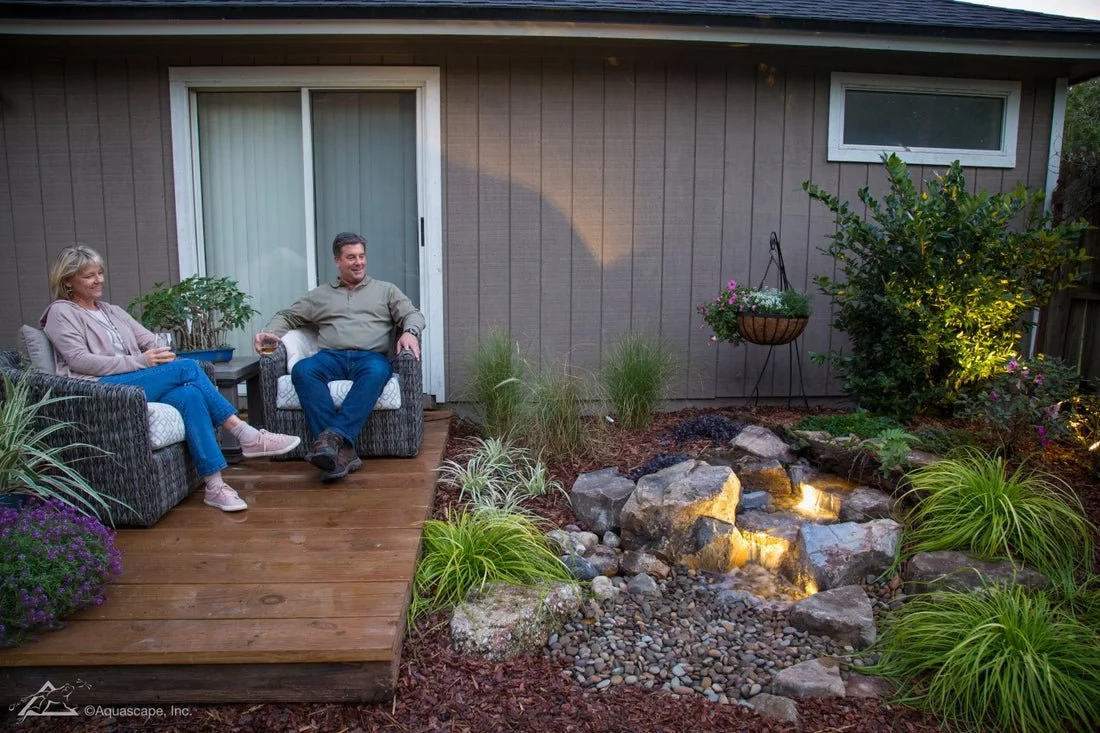 Most people don&rsquo;t need a bigger house or yard
They just need a place they actually want to be.

The sound of water changes everything.
It slows things down. It pulls you outside.

A small waterfall or fountain can turn a quiet corner into your 