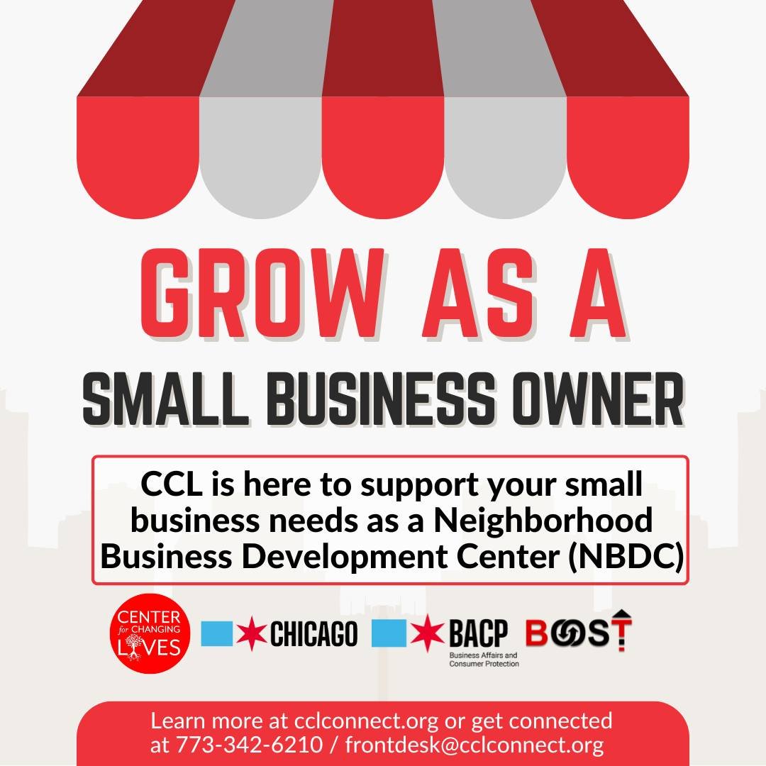 🚨 Did you know? Center for Changing Lives is proud to be a Neighborhood Business Development Center (NBDC) through the @ChicagoBACP!
From our Logan Square and South Chicago offices, we’re here to support local entrepreneurs and business owner