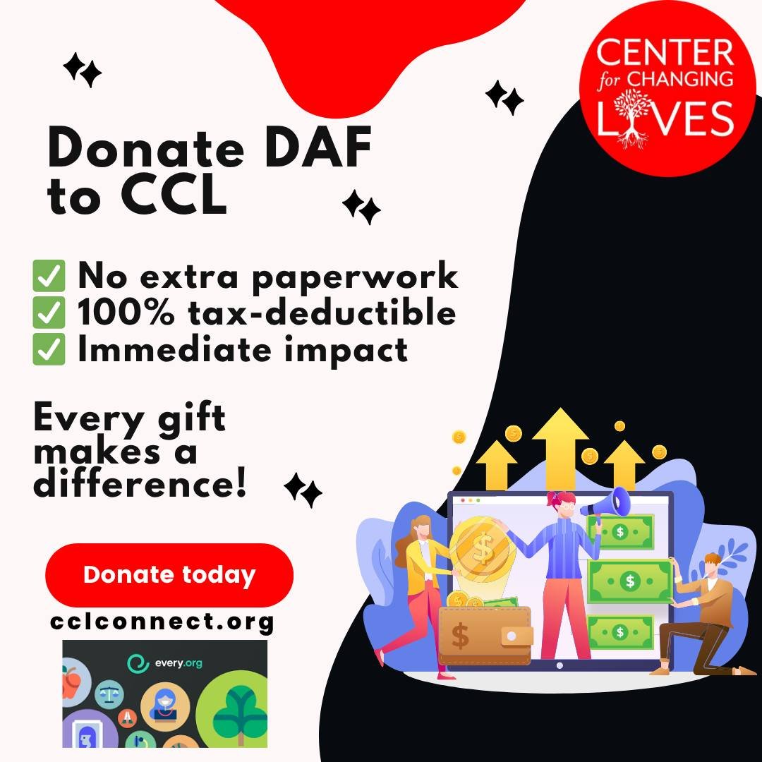 Do you give through a Donor-Advised Fund (DAF)? You can now support Center for Changing Lives directly through Every.org!
✅ No extra paperwork
✅ 100% tax-deductible
✅ Immediate impact
Make your DAF gift today at link in bio.
#DAFDonation #ImpactG