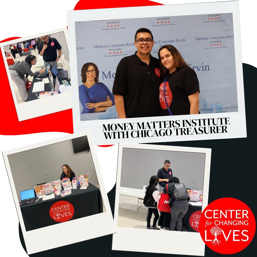 Thank you to @chicagotreasurer Melissa Conyears-Ervin for inviting Center for Changing Lives to the Money Matters Institute in June! 💙
We were honored to join citywide partners in supporting financial empowerment—offering resources, answering