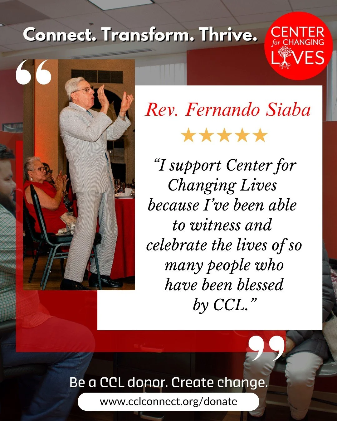 🎉 Donor Spotlight: Rev. Fernando Siaba 🎉
We’re honored to celebrate Rev. Fernando Siaba, former Executive Director and retired United Methodist pastor, whose commitment continues to inspire us all. 💛✨
🔹 Why Rev. Fernando gives:
“I su