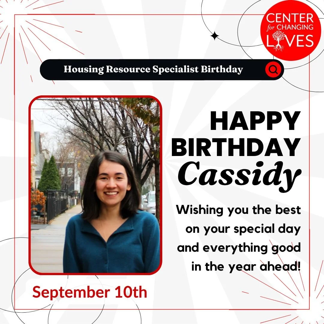 I know it's gonna be a good day! Oh yeah, today is my birthday, huh!
Happy happy birthday to our incredible Housing Resource Specialist, Cassidy!
Thank you for being our community connector, our go-to expert for all things housing, and your fun, fi