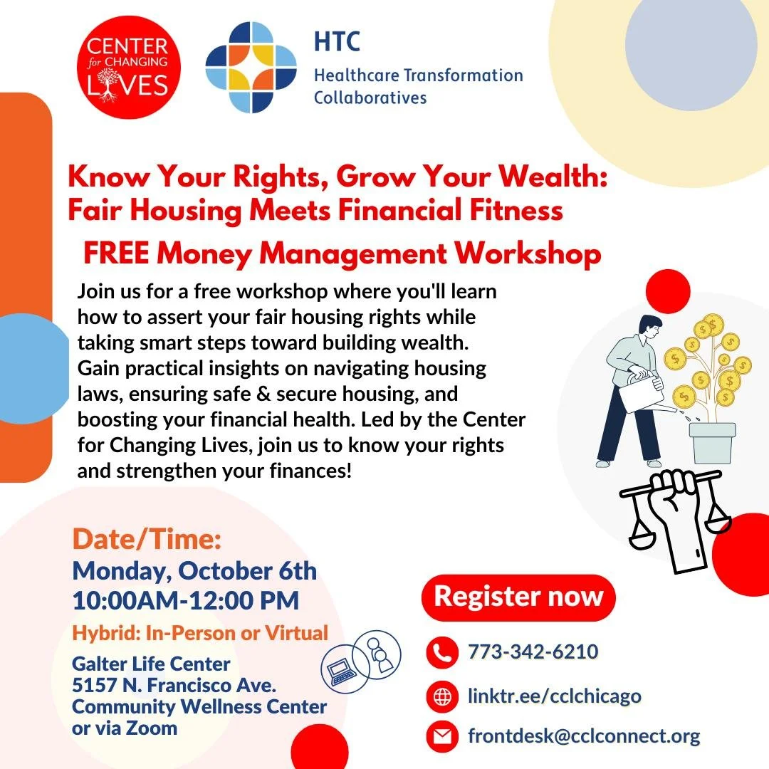 ⚖️💰 Know Your Rights, Grow Your Wealth: Fair Housing Meets Financial Fitness

Join us for a free hybrid workshop where you'll learn how to assert your fair housing rights while taking smart steps toward building wealth.

We&rsquo;ll cover how to:
✅ 