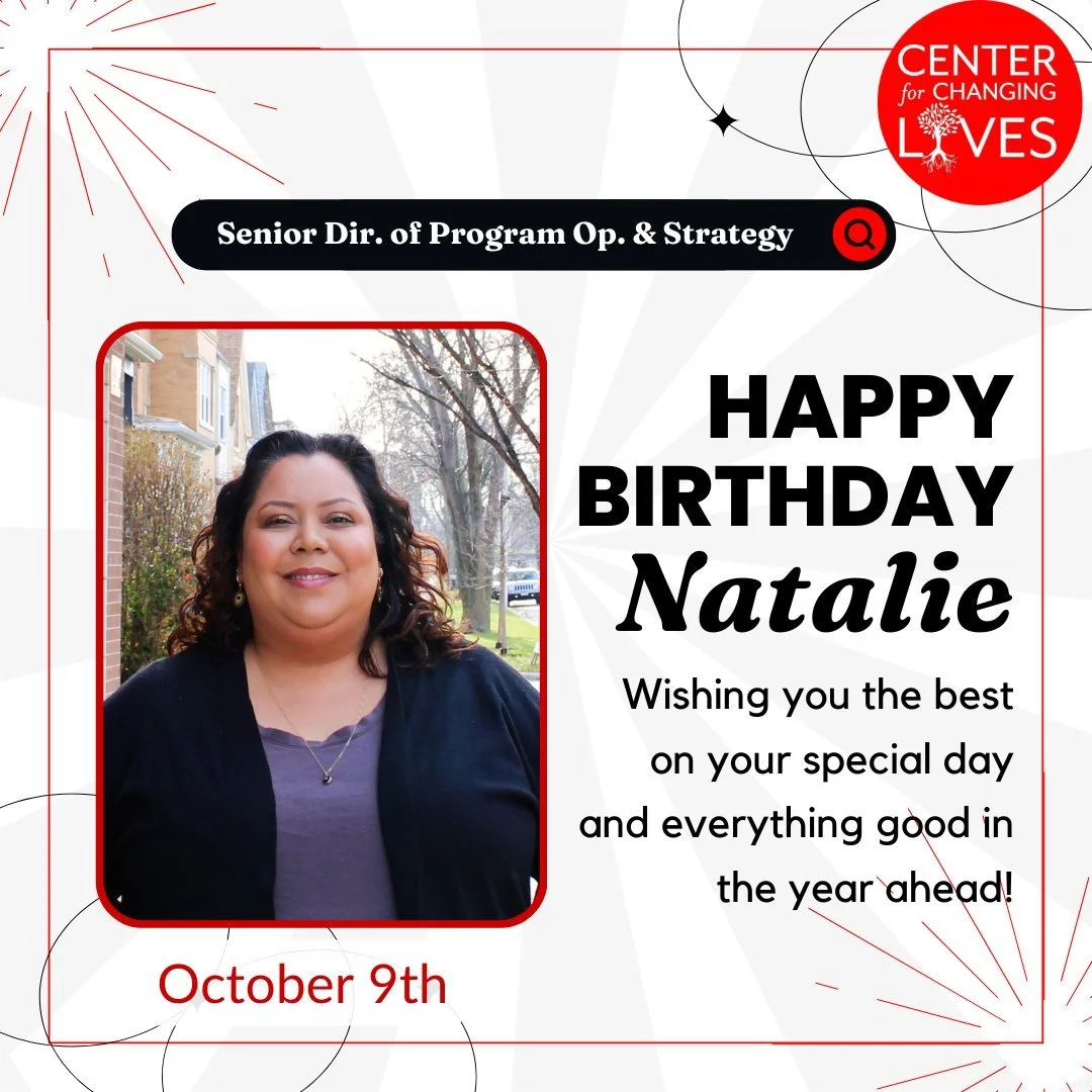 Today, we’re celebrating this sassy & poderosa Libra — the one & only Natalie Zayas — for her birthday! 🎂
Natalie has served the community as a proud CCL team member for over 20 years and has been our Senior Director of St