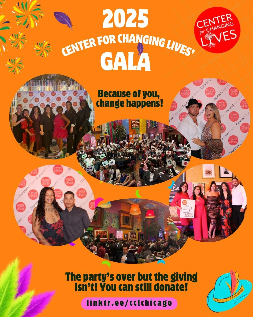 ✨ About last night... ✨What an unforgettable Gala! The energy in the room was electric — full of feathers, fedoras, and a shared commitment to strengthening our community at such a pivotal moment for Chicago. 💛
Because of your incredible gene