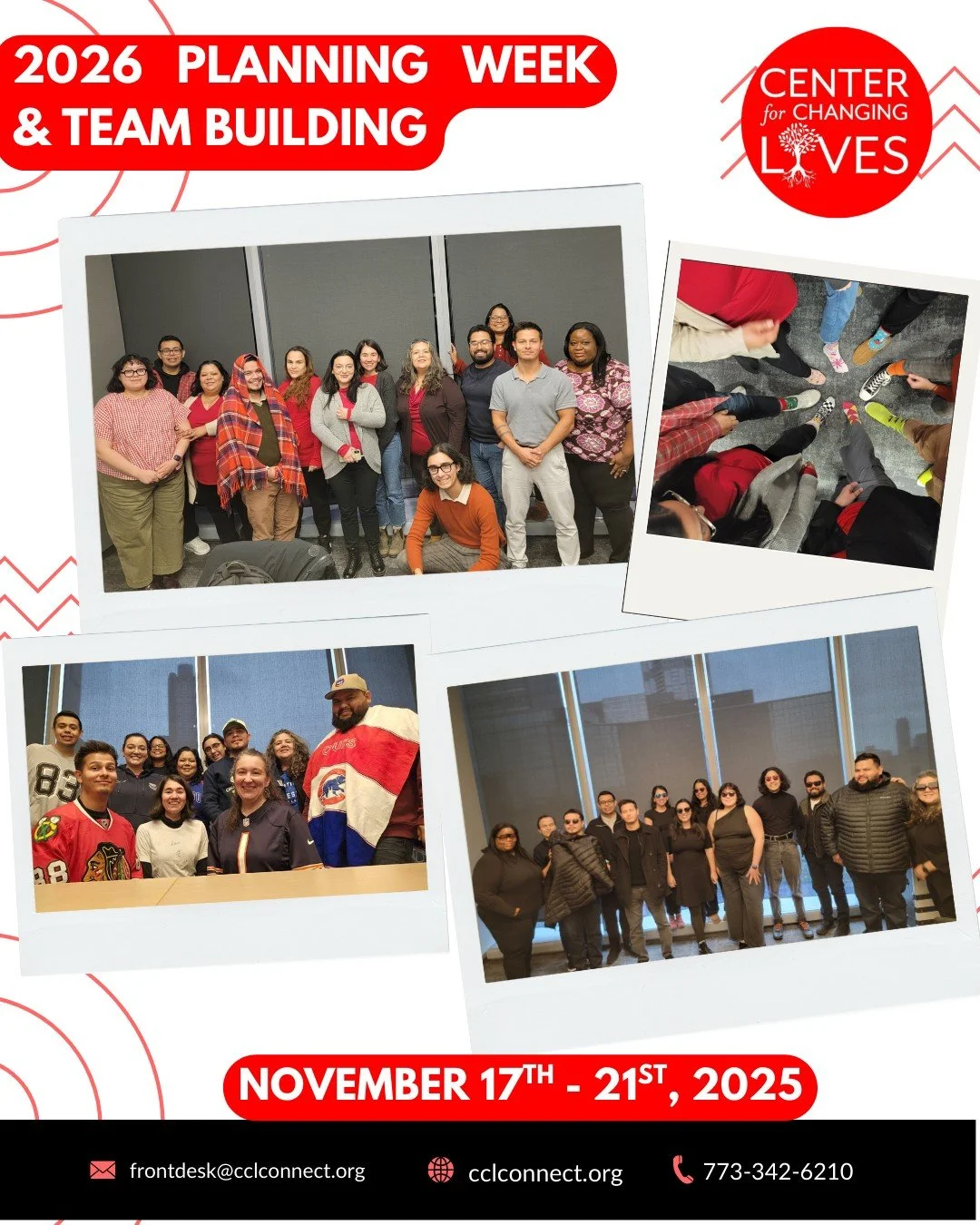 Gratitude hits a little differently this year. Today we are thankful for our incredible team and our full CCL community who make every day of service, support and transformation possible!

Throwing it back to Planning Week 2026 from Nov 17 to 21, whe
