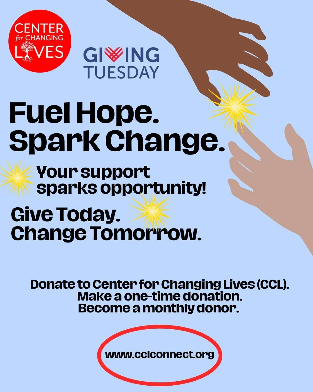 🌟 Today is Giving Tuesday. 🌟
Fuel Hope and Spark Change for Chicago families.
💛 Your support sparks opportunity and opens doors to financial stability.
Make a one-time donation or become a monthly donor at link in bio.
✨ Give Today. Change Tomorro