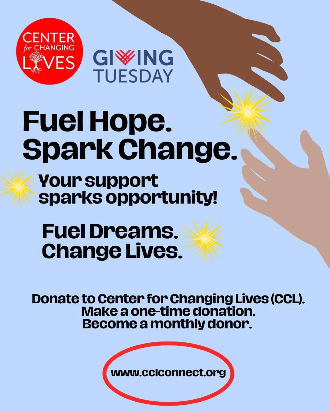 🌙 Night owls, this one&rsquo;s for you.
It&rsquo;s still Giving Tuesday and there&rsquo;s still time to Fuel Hope and Spark Change for Chicago families.
💛 Your support sparks opportunity and helps fuel dreams, change lives, and open doors to financ