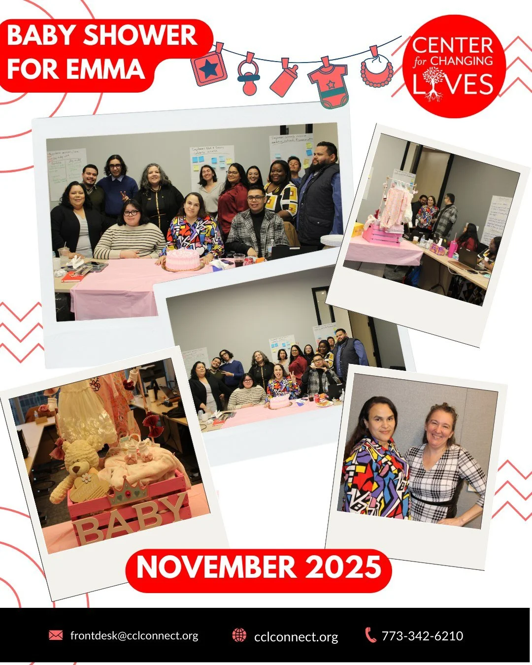🎉 Baby Shower Celebration! 🎉

We are overjoyed to celebrate our amazing Bilingual Resource Development Coach, Emma, as she prepares to welcome a new &ldquo;intern&rdquo; this December! 💛👶

We wish Emma and her baby so much health and joy as they 