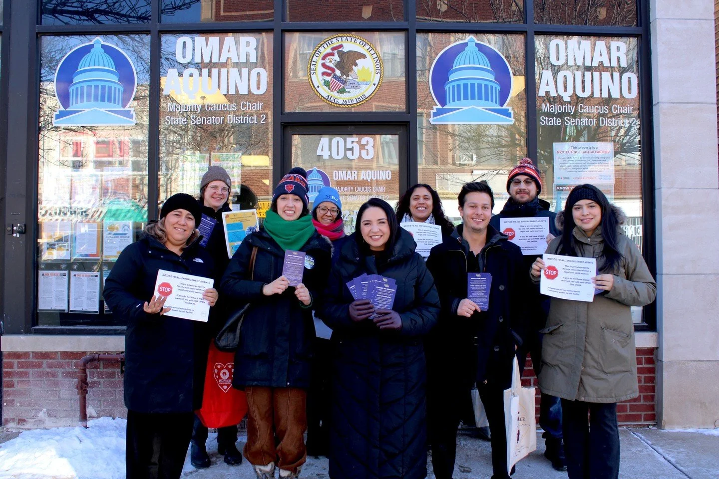 💞We were proud to join Congresswoman Delia Ramirez @repdeliaramirez for the Know Your Rights Business Crawl in Hermosa on January 29th. At a time when small businesses are navigating real uncertainty and rising challenges, connections like this matt
