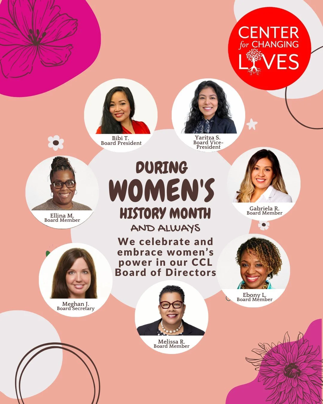 🌟 In celebration of Women&rsquo;s History Month, we are proud to honor the exceptional women serving on the Center for Changing Lives Board of Directors! 🙌🏽 Su liderazgo est&aacute; transformando nuestra comunidad y abriendo camino hacia un futuro