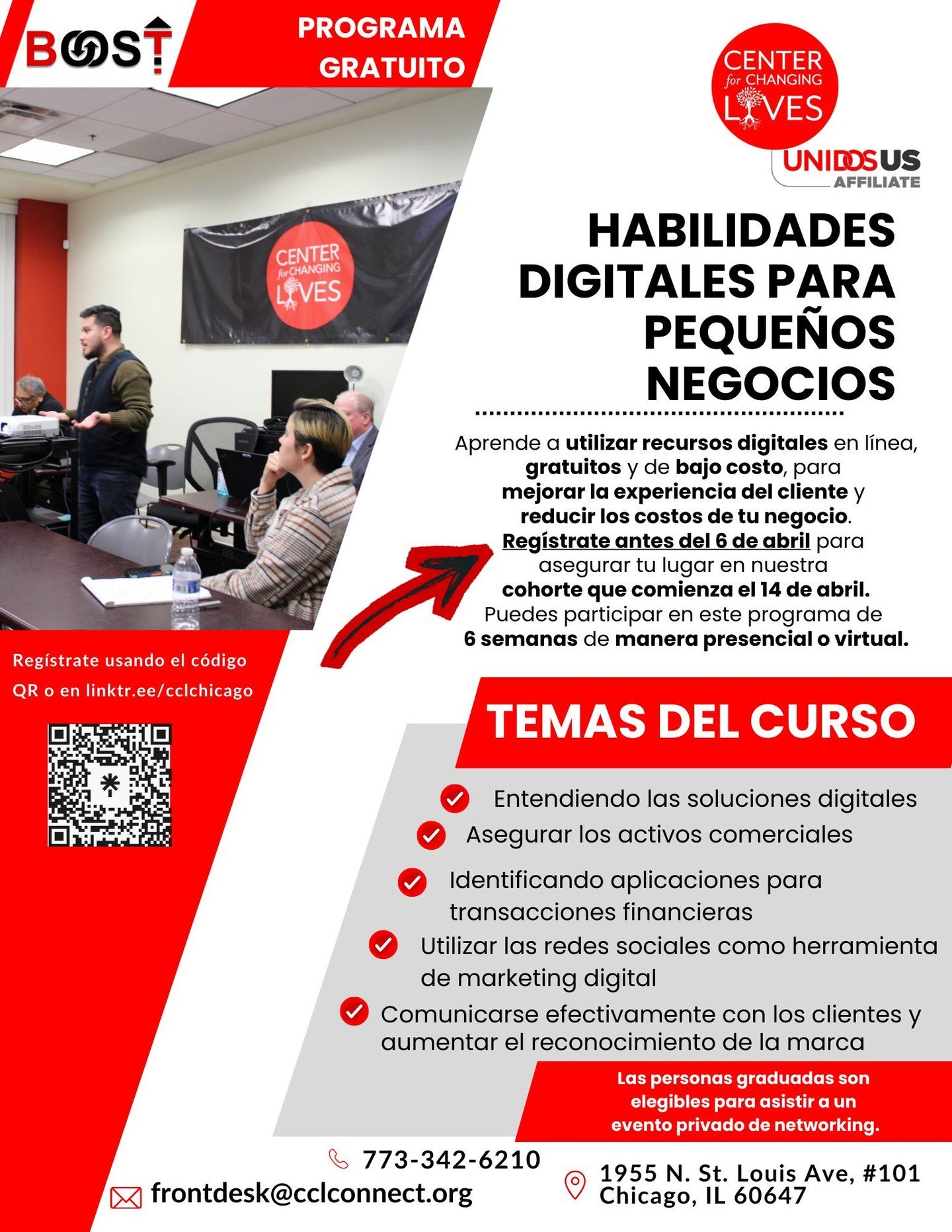 ⏳ &iexcl;Reg&iacute;strate antes del 6 de abril! 🚀
&iexcl;Hola emprendedores! &iquest;Listos para aumentar sus habilidades digitales? Nuestra primera cohorte en espa&ntilde;ol de Habilidades Digitales para Peque&ntilde;os Negocios 2026 est&aacute; a