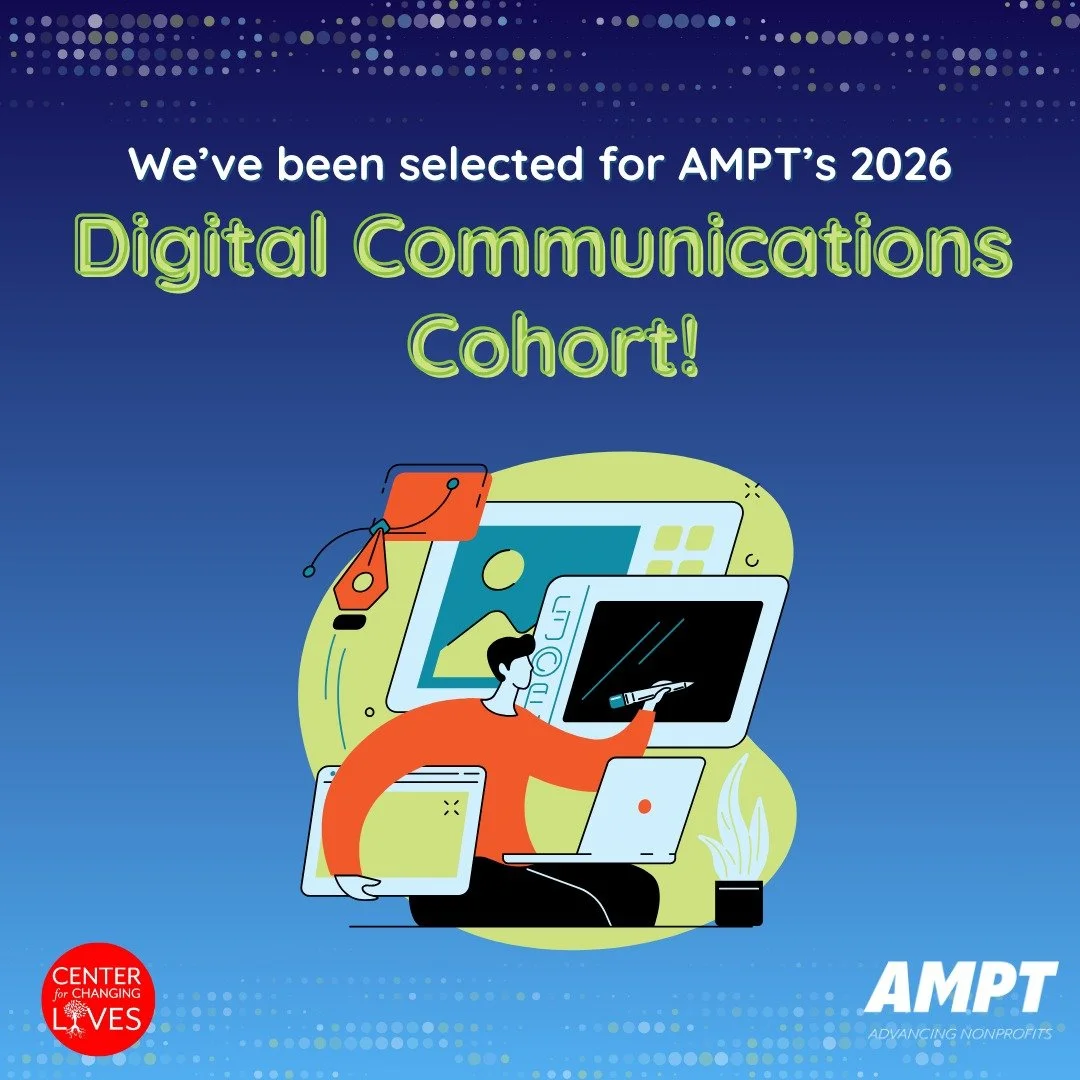 We are happy to share that Center for Changing Lives has been selected for @amptchicago
2026 Digital Communications Cohort! Our Director of Development &amp; Communications, Paula Cripps-Vallejo, will be guiding our participation in this cohort, cont