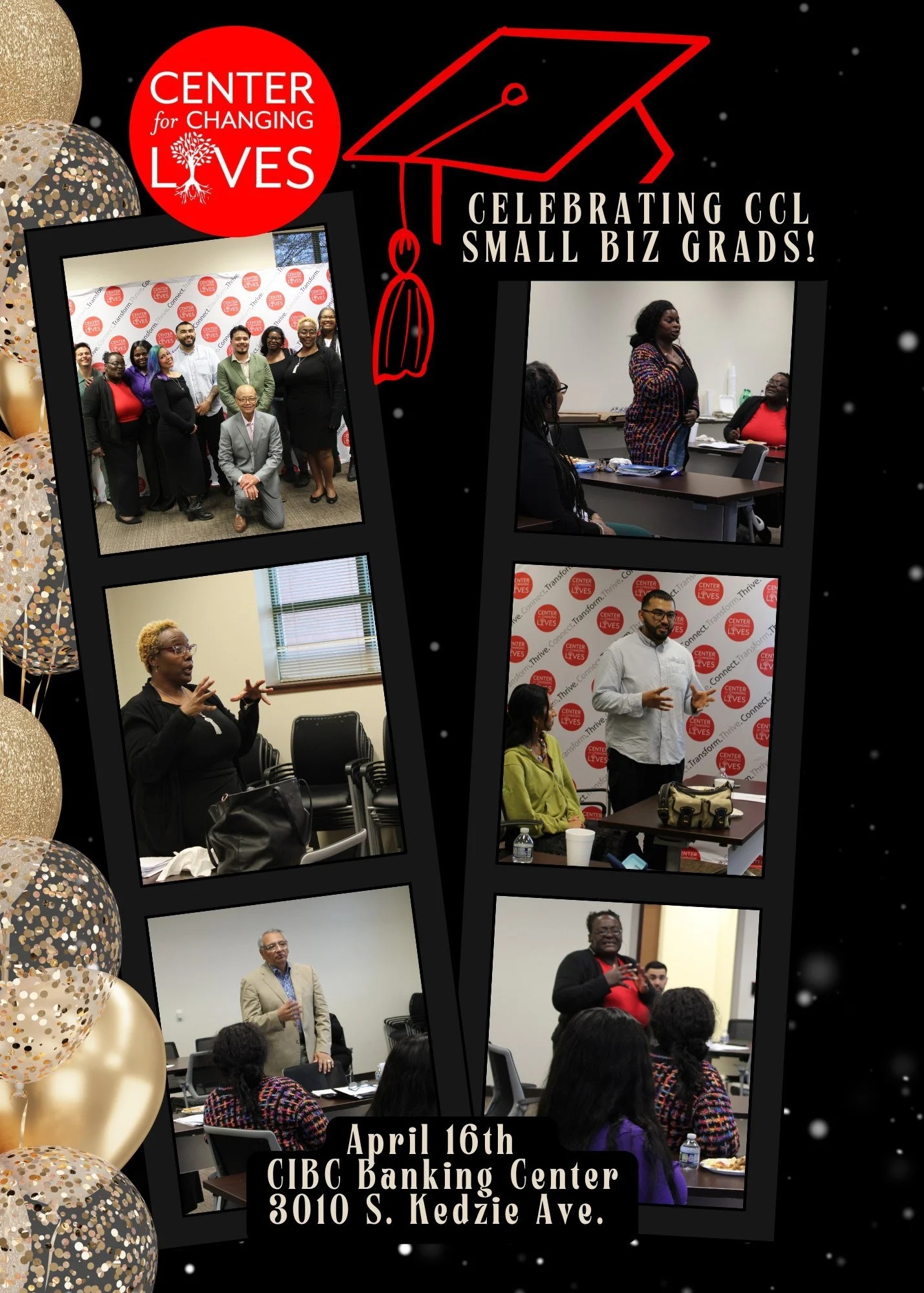 What an honor to gather to celebrate our Digital Skills for Small Business cohort grads on April 16th! 🙌🏽
We were joined by a few of our other Small Biz cohort alumni and had a blast networking, sharing a meal together, and providing space for pitc