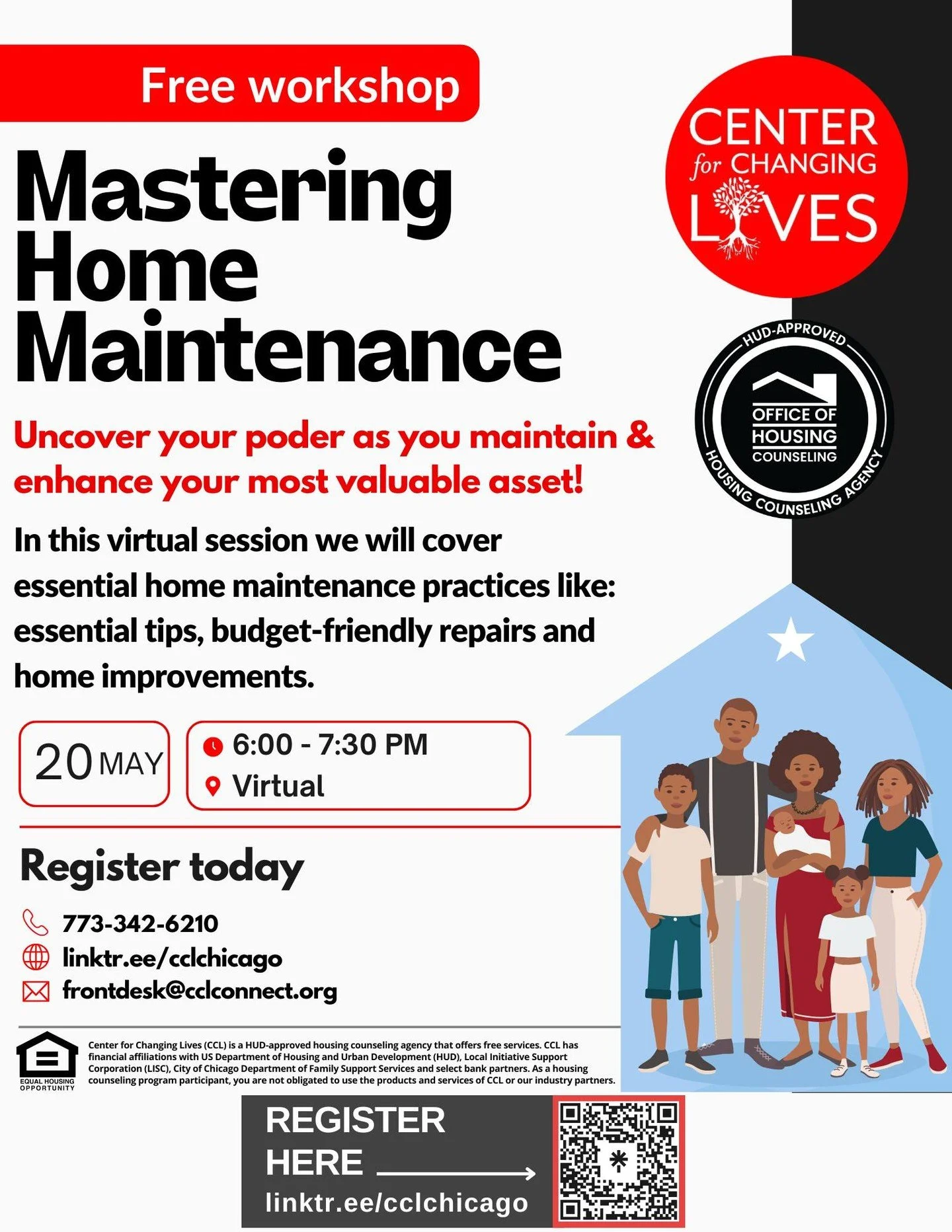 😫 Exhausted from the home maintenance you have to tackle this weekend?
 You don&rsquo;t have to be!

👉🏾 Join us for a free workshop on Mastering Home Maintenance! Uncover your own poder as you maintain and enhance your most valuable asset.

👁️ Se