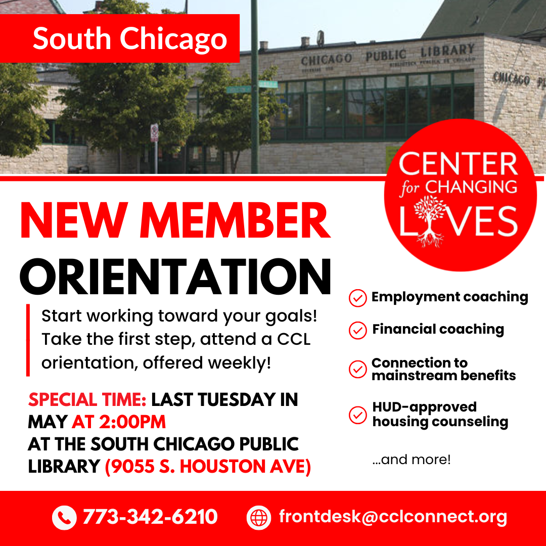 Orientación Nuevos Miembros - South Chicago - 26 de mayo en Inglés