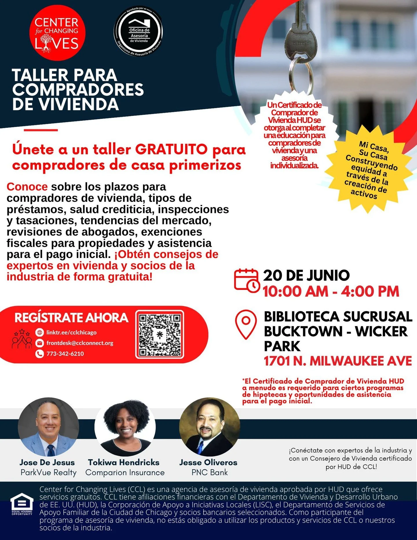 🏡 &iquest;Tienes la meta de ser propietario/a de una vivienda? &iexcl;Toma esta publicaci&oacute;n como una se&ntilde;al de que s&iacute; es posible!

Nuestros consejeros de vivienda certificados por HUD est&aacute;n aqu&iacute; para acompa&ntilde;a