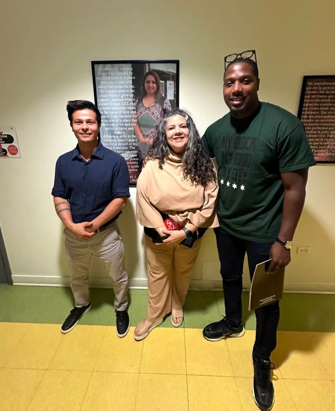 🏘️✨ We were honored to welcome Jahmal Cole, founder of @myblockmyhoodmycity, to Center for Changing Lives as part of his Hermosa community tour! ✨🏘️

During his visit, Jahmal sat down with our own Juliana and Jeremy for a candid and meaningful conv
