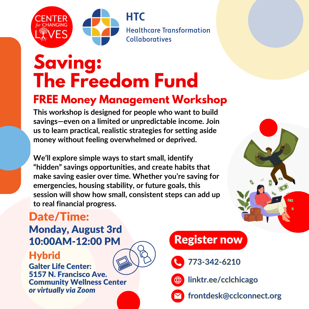 Ahorro: El Fondo para tu Libertad (Taller en <span class="sqsrte-text-color--darkAccent">inglés</span>)
