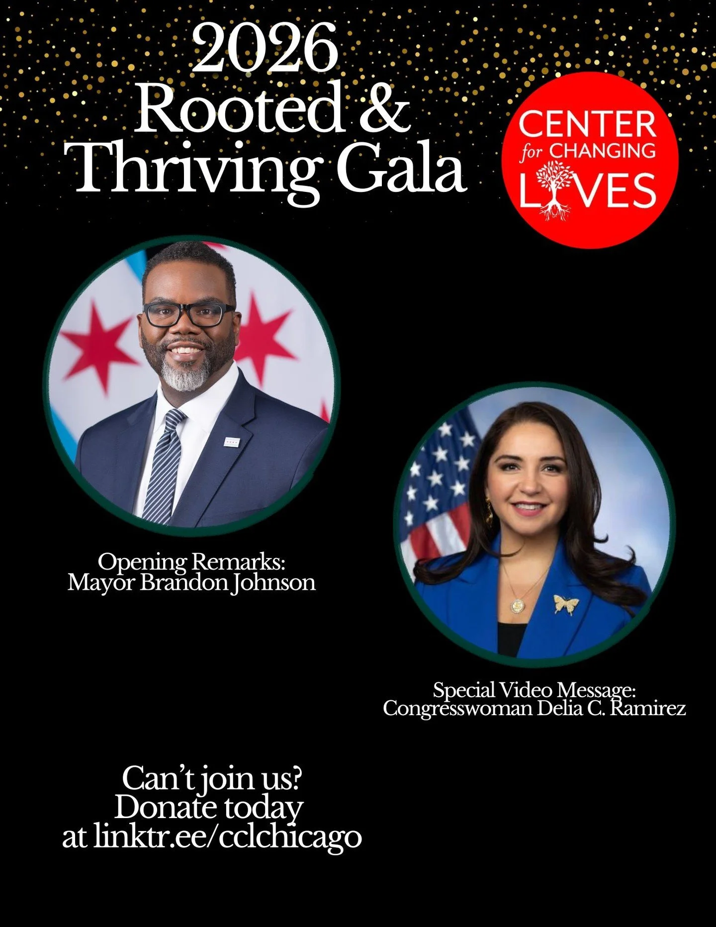 Today is the day! 🎉 We&rsquo;re excited to gather for CCL&rsquo;s Rooted &amp; Thriving Gala tonight at 6 PM at the Union League Club of Chicago!

We&rsquo;re honored to welcome Mayor Brandon Johnson for opening remarks and to share a special video 